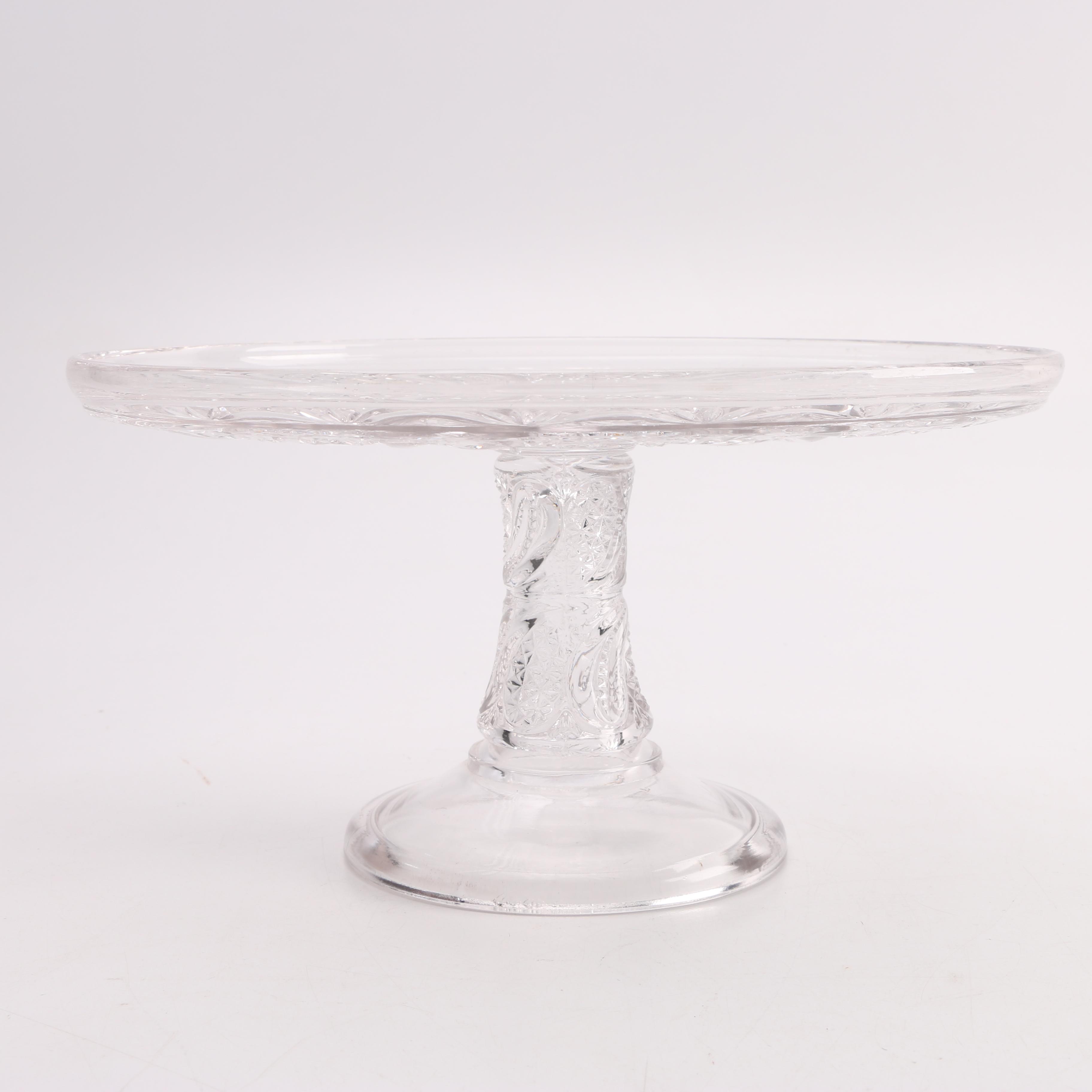 Vintage Pressed Glass Cake Stands EBTH