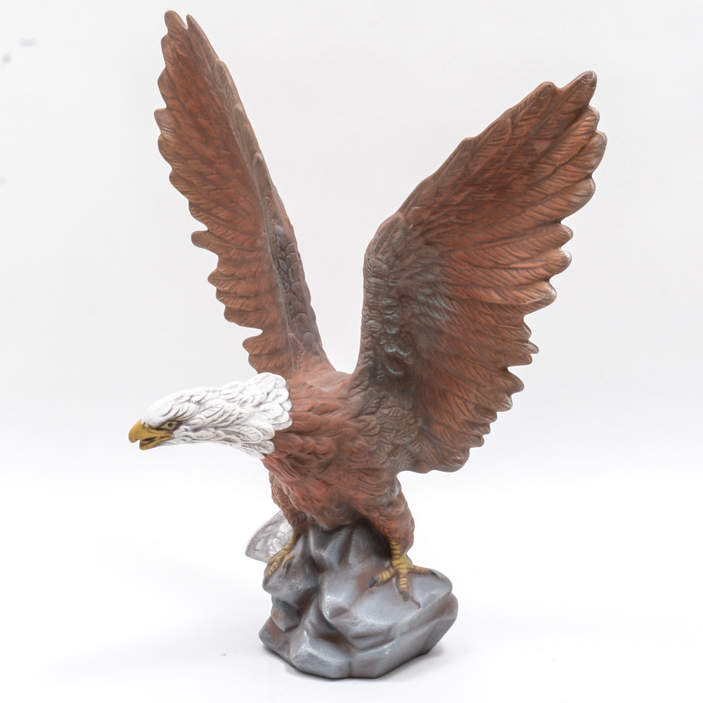 Bald Eagle Ceramic Sculpture EBTH