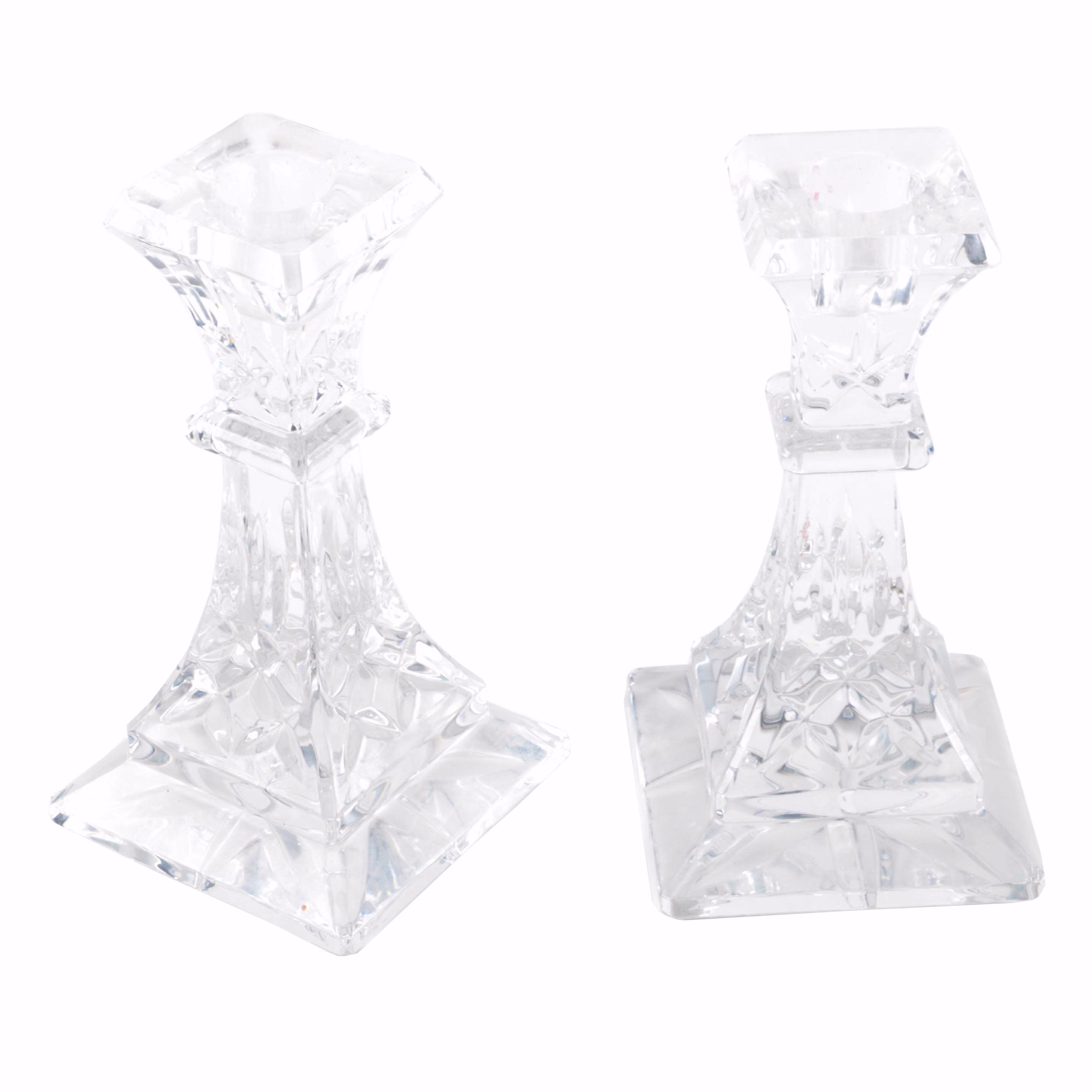 Waterford "Lismore" Crystal Candlesticks EBTH