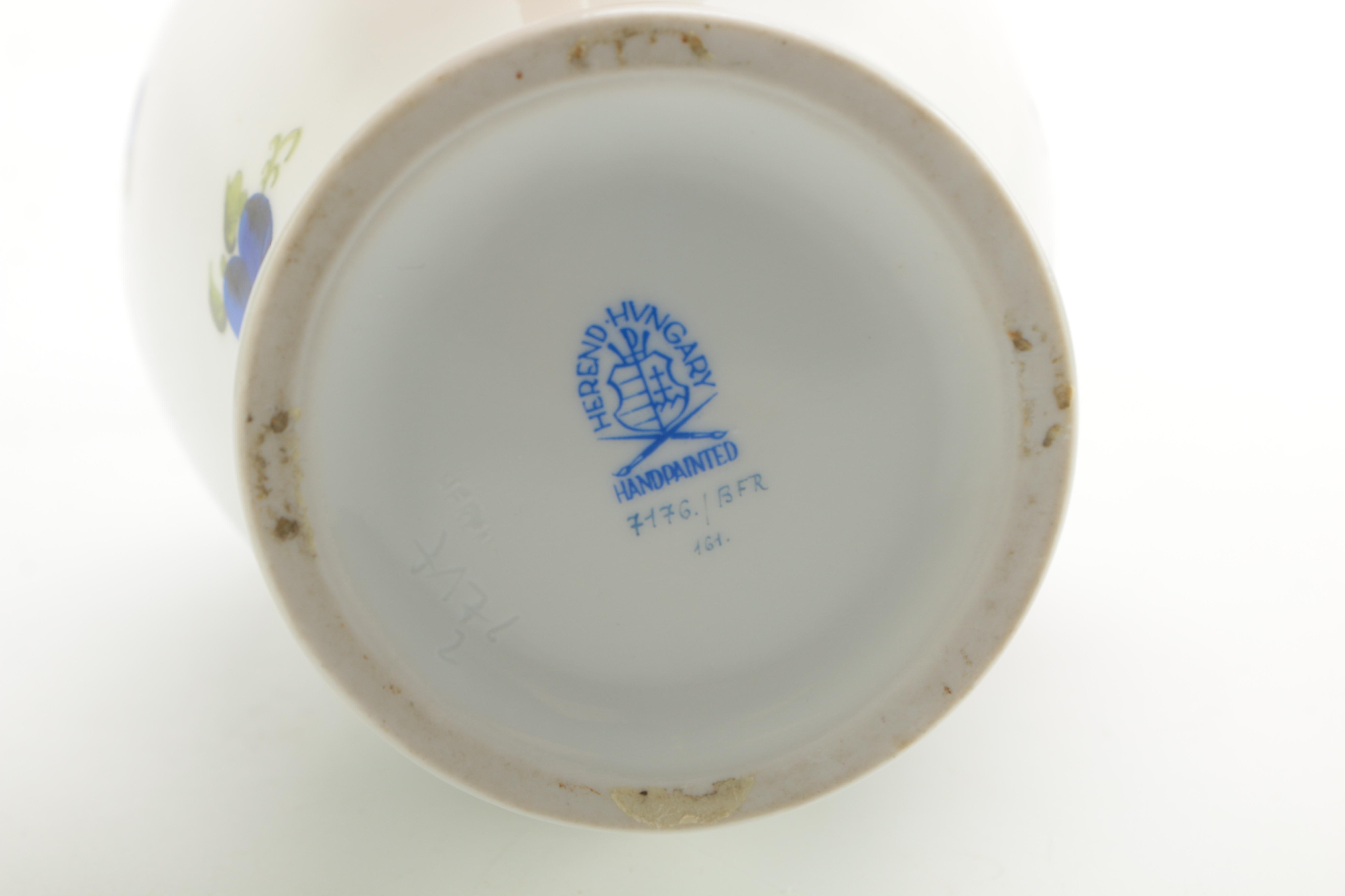 Herend "Fruits and Flowers" Porcelain Vase EBTH
