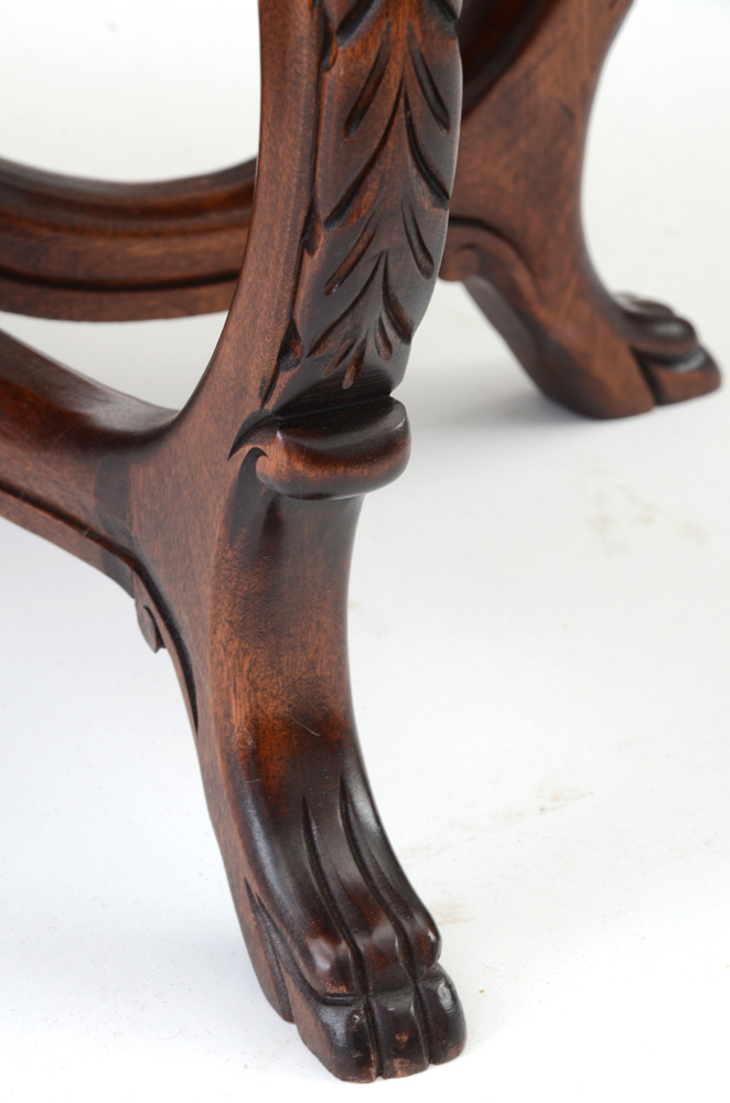 Vintage Book Matched Veneer Top Coffee Table EBTH