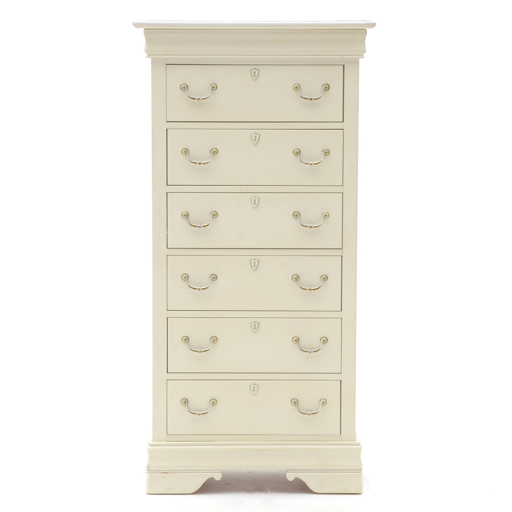 Broyhill White Lingerie Chest Ebth