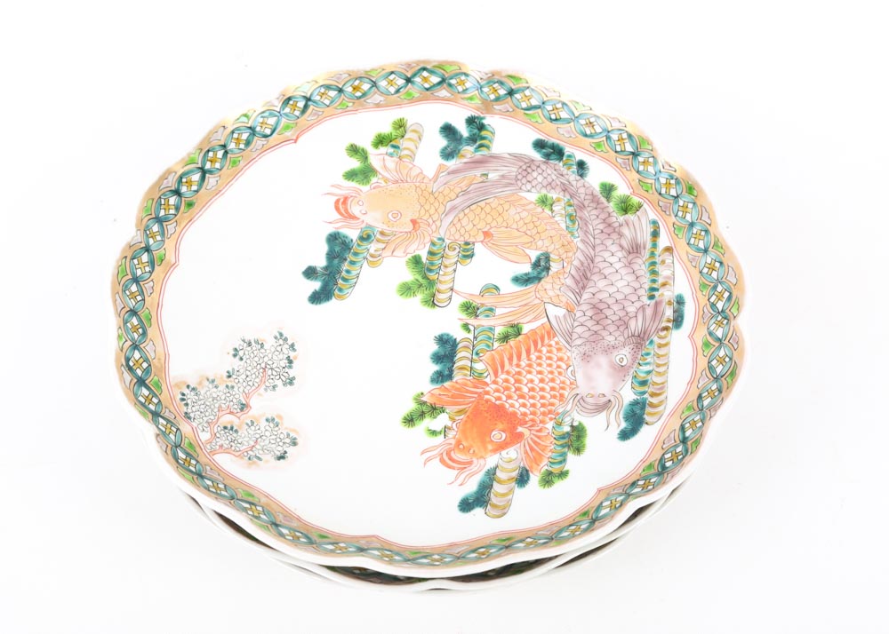 Koi Fish Plates EBTH