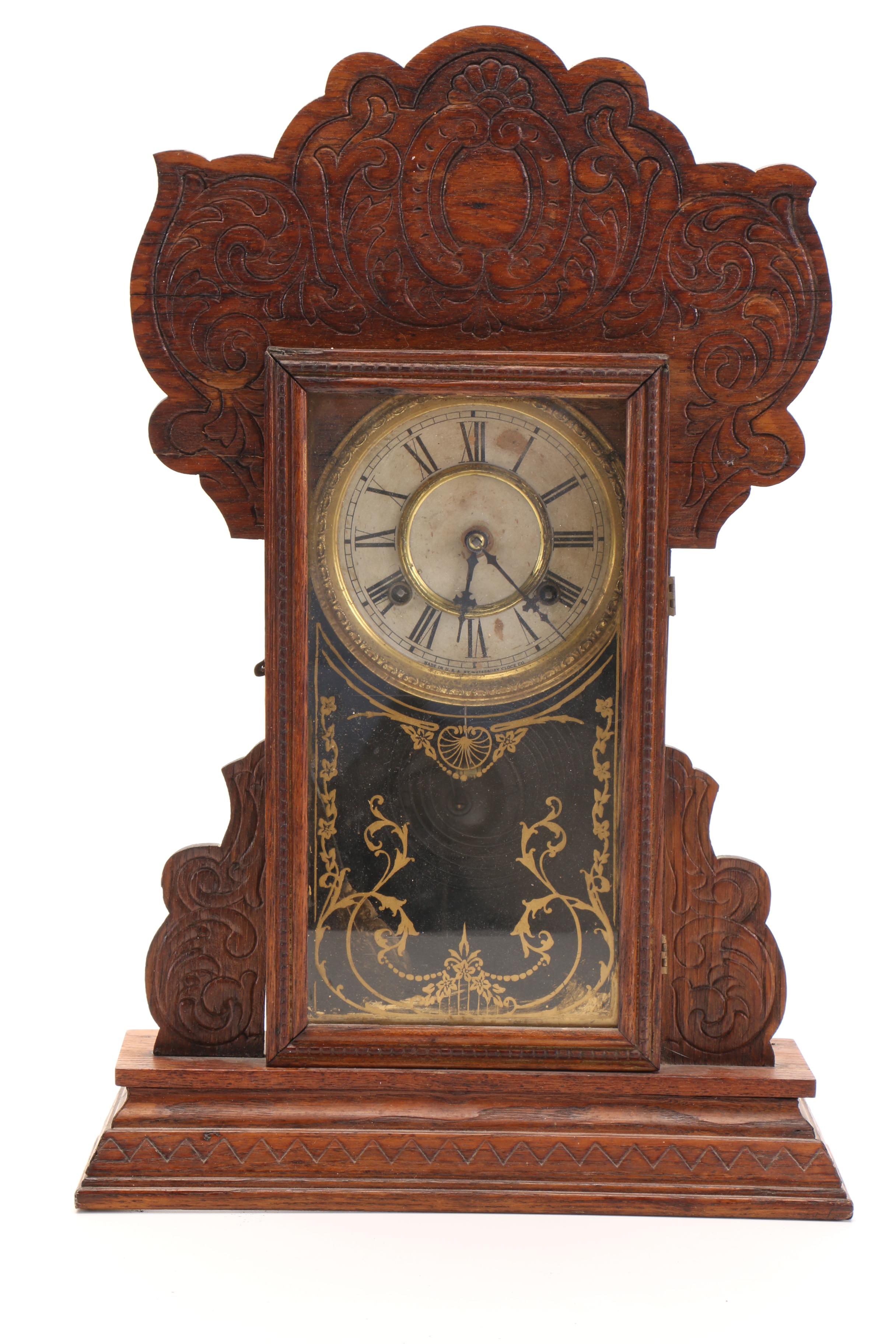 Antique Waterbury Clock Co. Gingerbread Mantel Clock EBTH