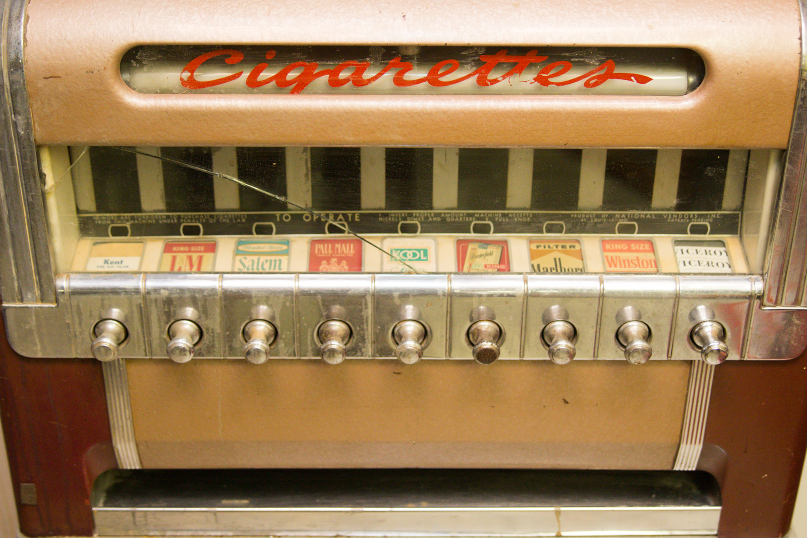 Vintage Art Deco National Cigarette Vending Machine | EBTH