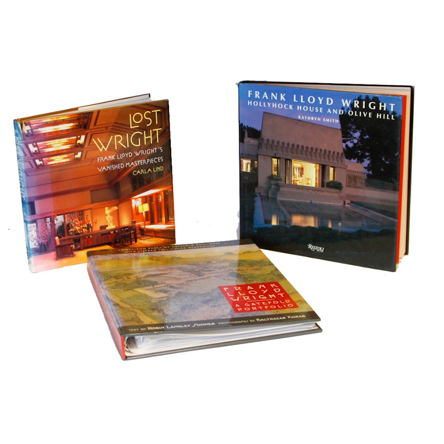 Collection of Frank Lloyd Wright Books