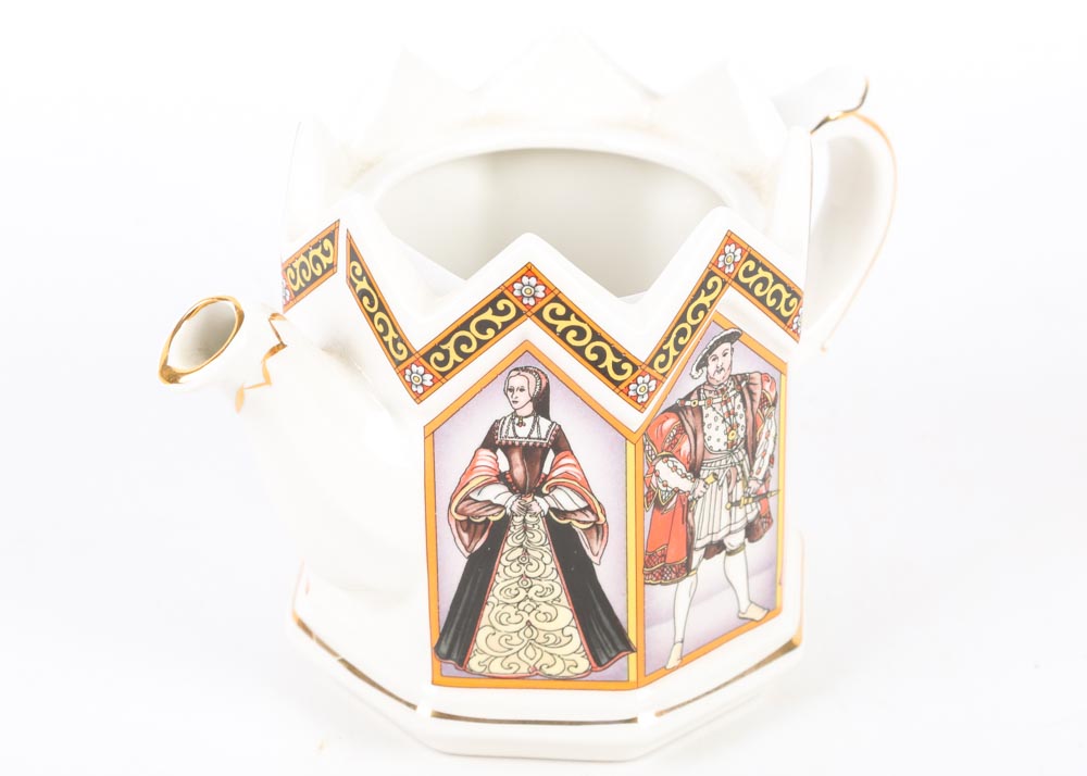 James Sadler King Henry VIII and His Six Wives Teapot EBTH