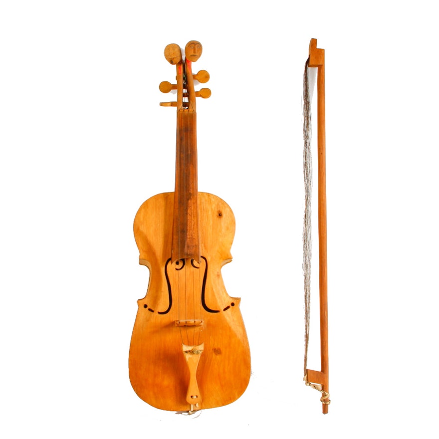Tarahumara Style Violin and Bow