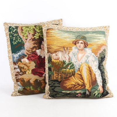 Portrait Needlepoint Pillows