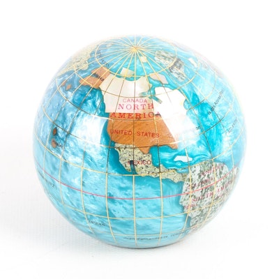 Alexander Kalifano Gemstone Globe Paperweight Alexander Kalifano Gemstone Globe Paperweight