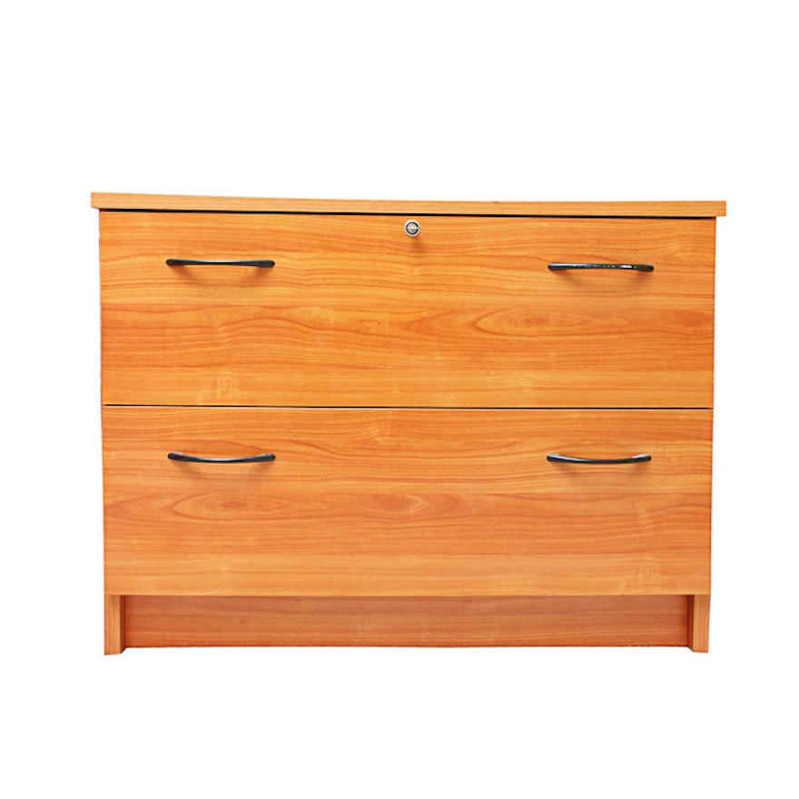 Wood Veneer Filing Cabinet Ebth