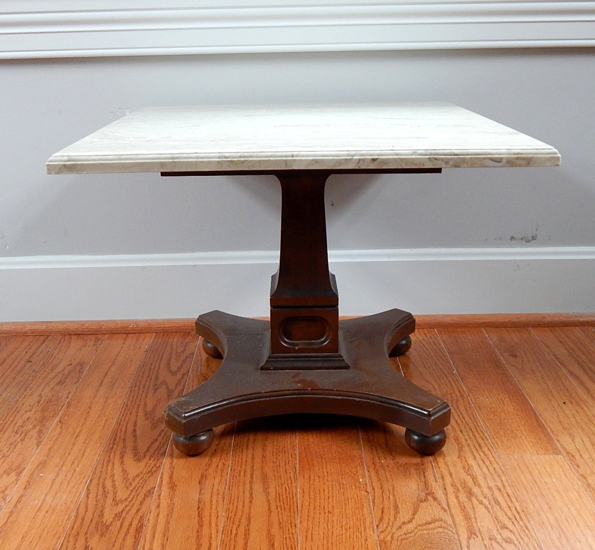 Small Provincial Marble Top Side Table EBTH