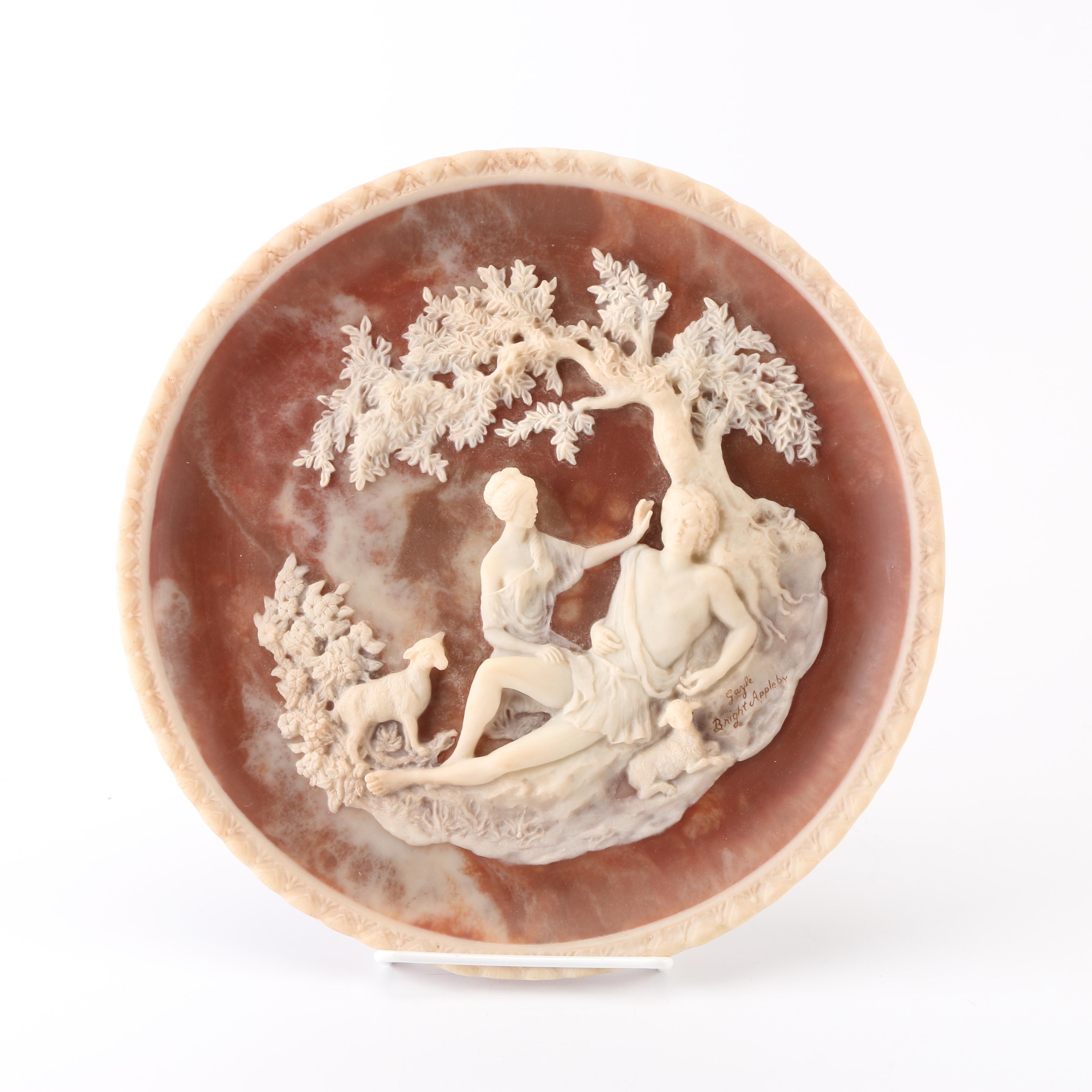 Limited Edition Incolay Studios A Thing Of Beauty Cameo Collector Plate Ebth