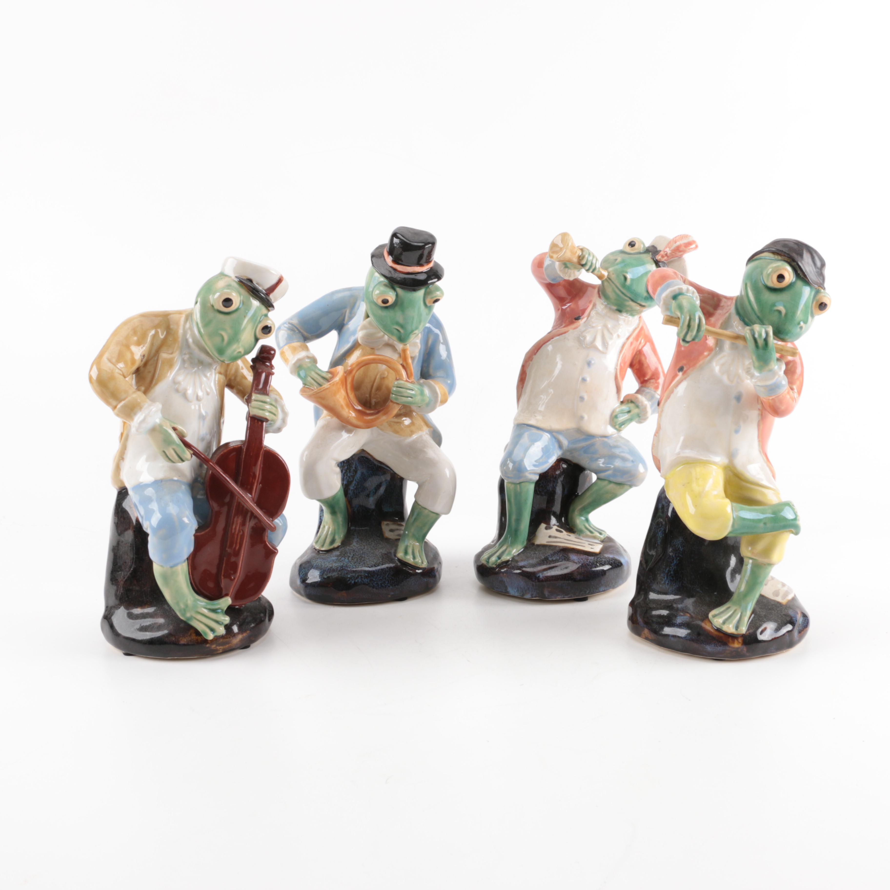 Collection of Frog Musician Figurines EBTH
