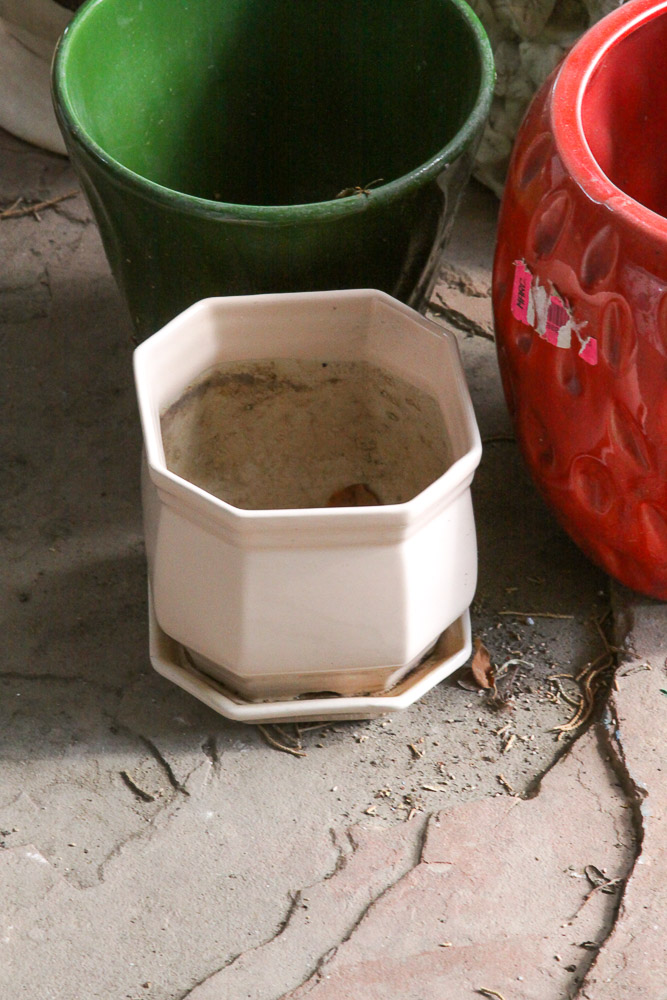 Ceramic Planters and Stand EBTH