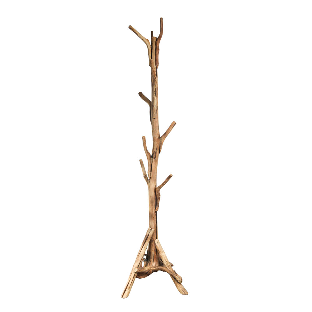 tree trunk coat stand