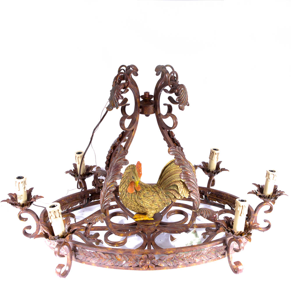 chicken chandelier