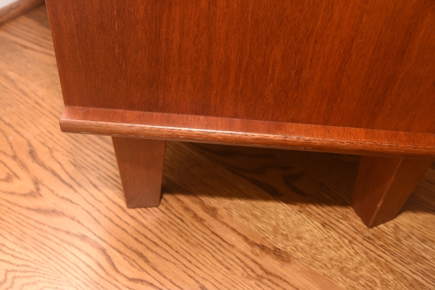 Contemporary Style Wooden Nightstands EBTH Contemporary Style Wooden Nightstands EBTH