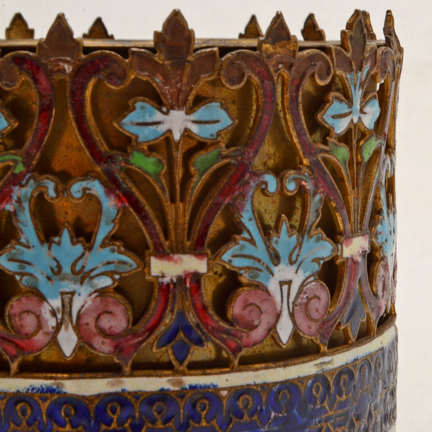 Brass and Enamel Tumbler Cup EBTH