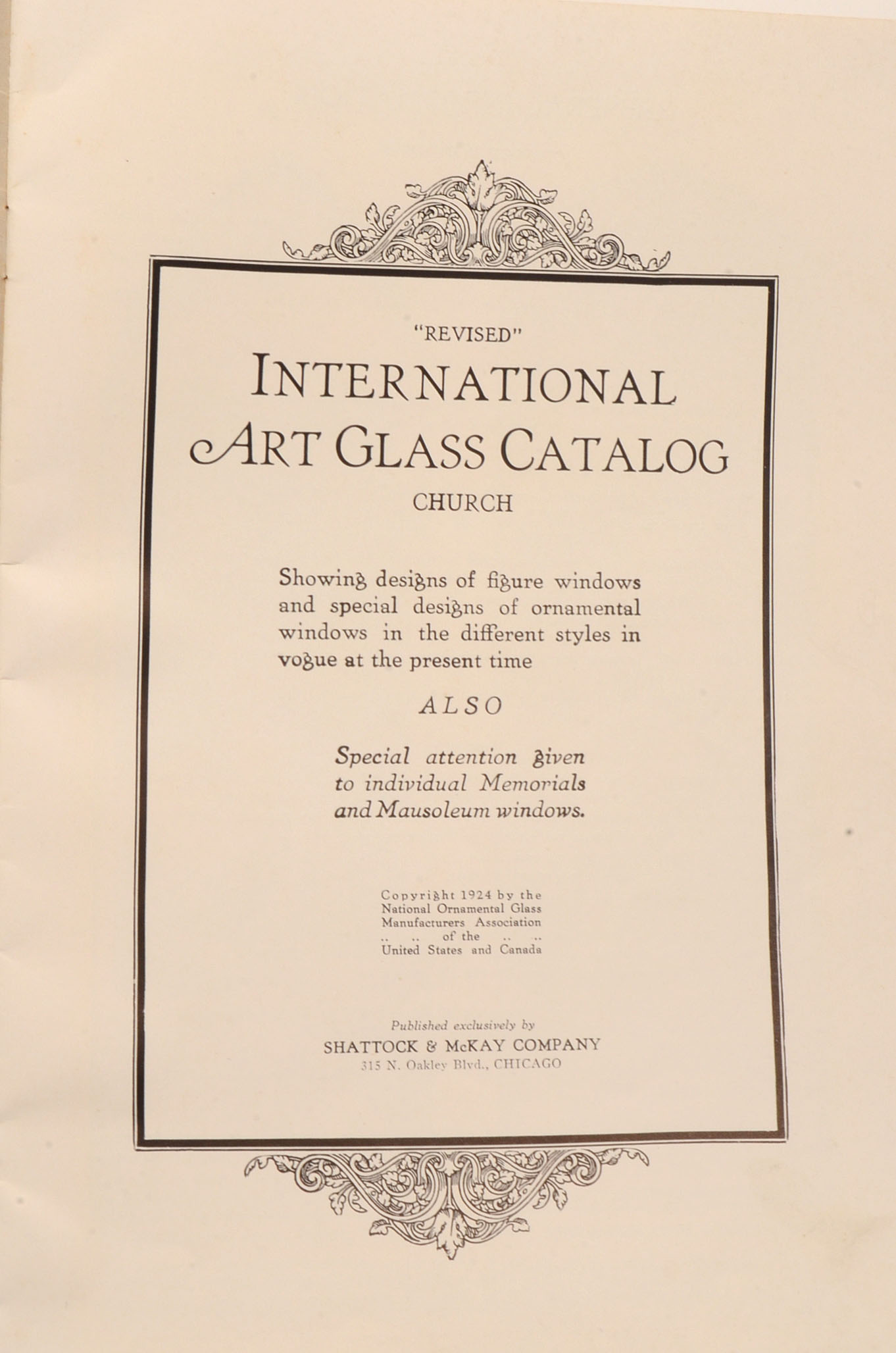 1924 Stained Glass Catalog EBTH