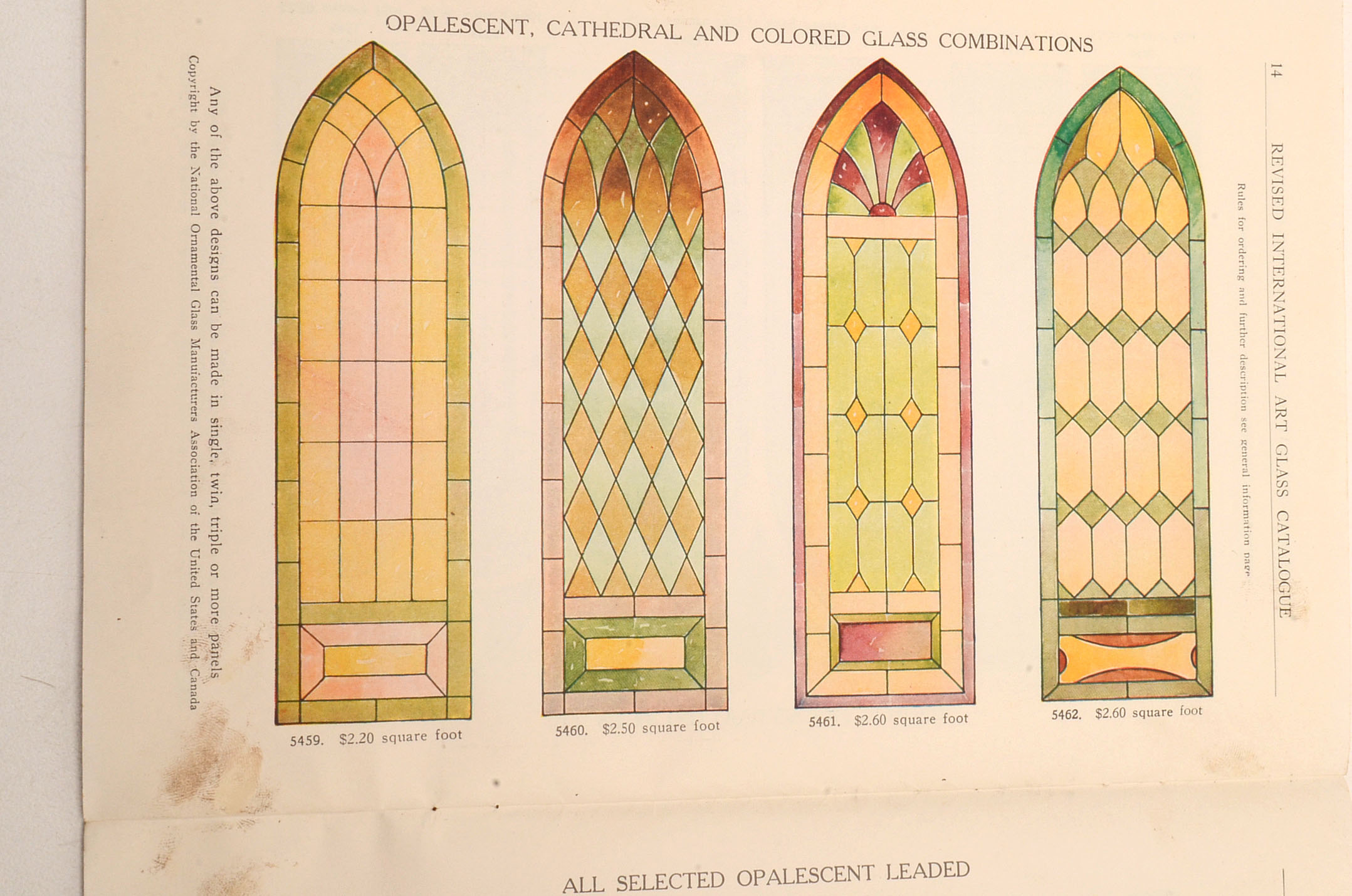 1924 Stained Glass Catalog EBTH