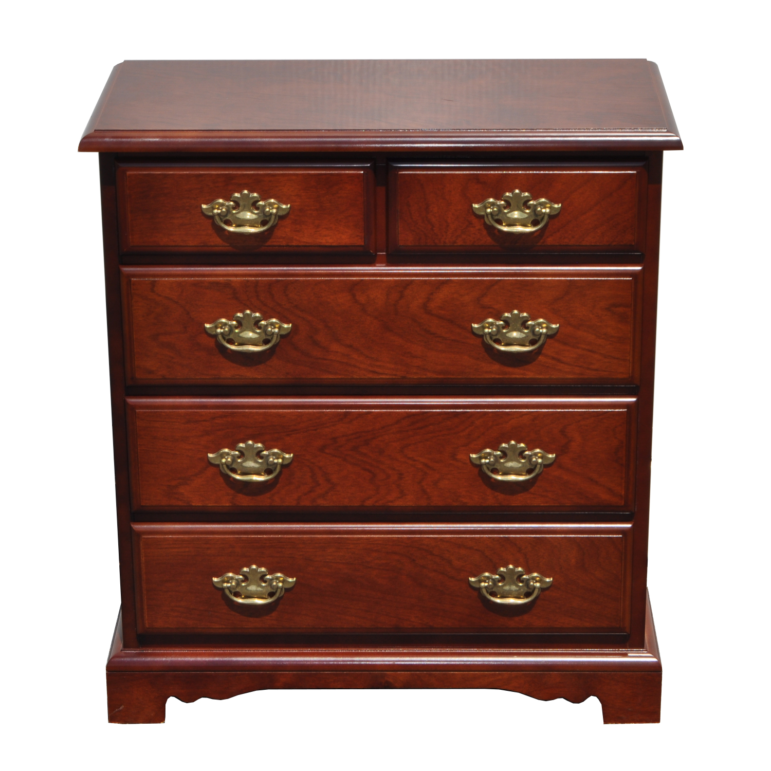 Child Size Cherry Wood Vertical Chest of Drawers EBTH