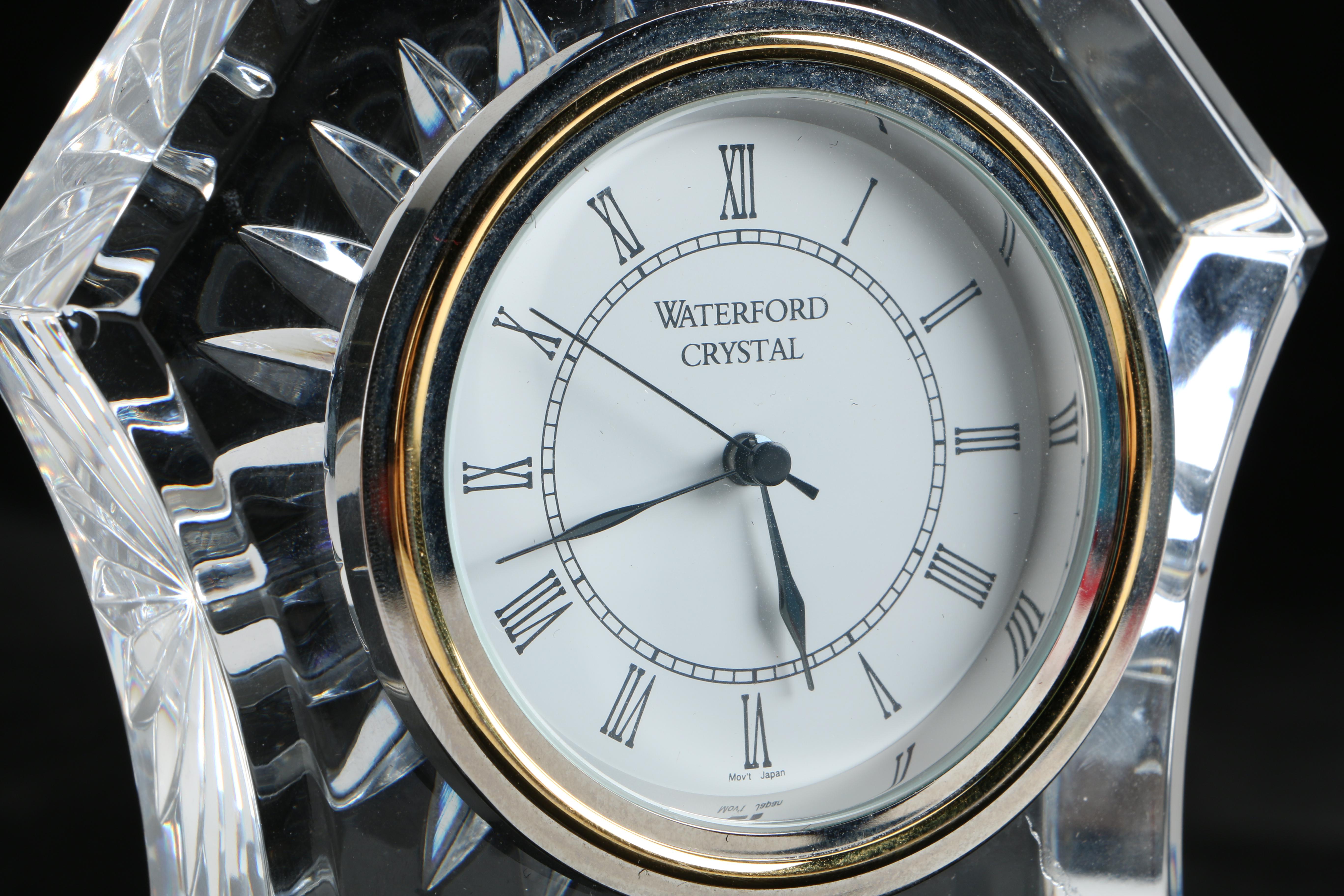 Waterford Crystal "Lismore" Mantle Clock EBTH