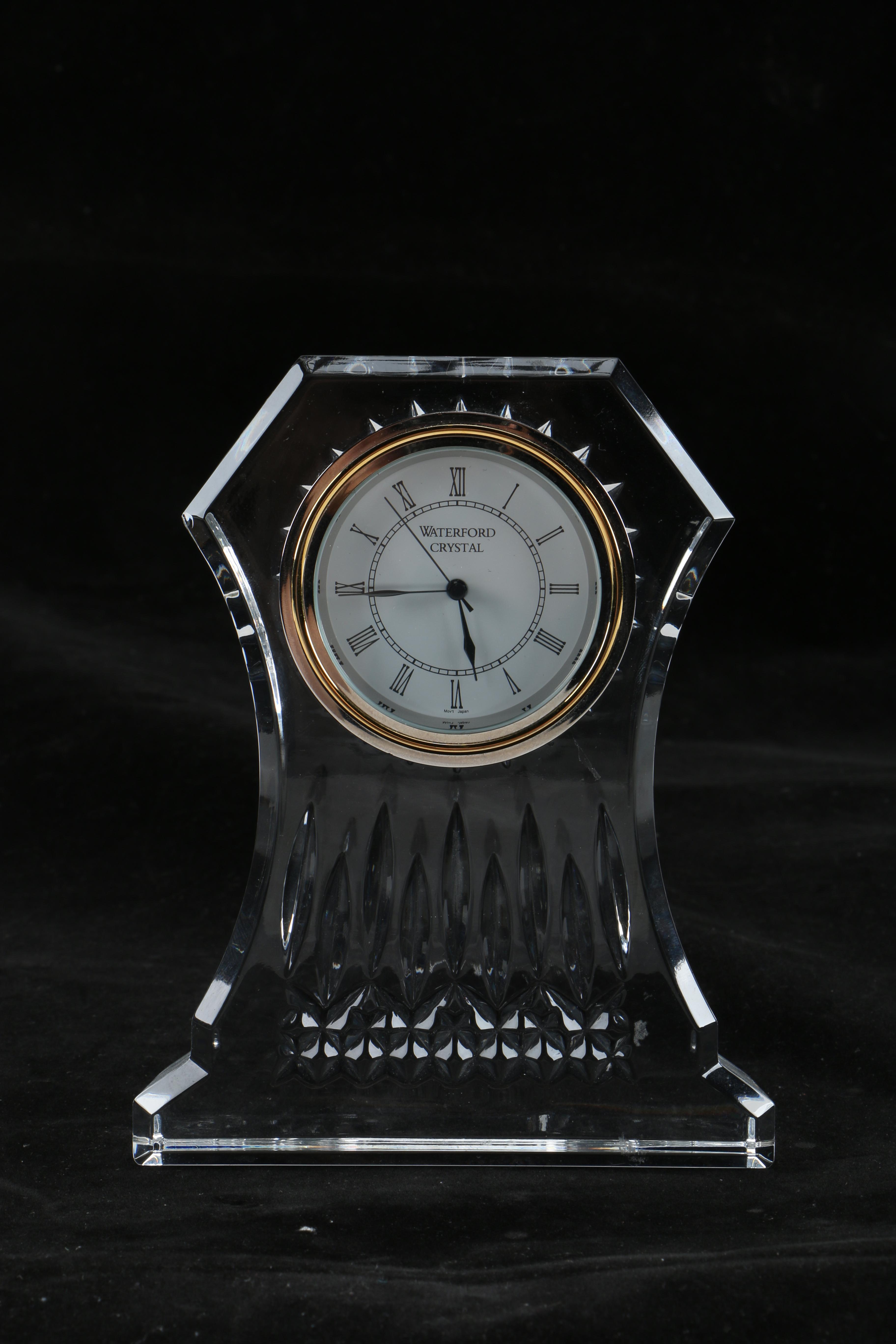 Waterford Crystal "Lismore" Mantle Clock EBTH