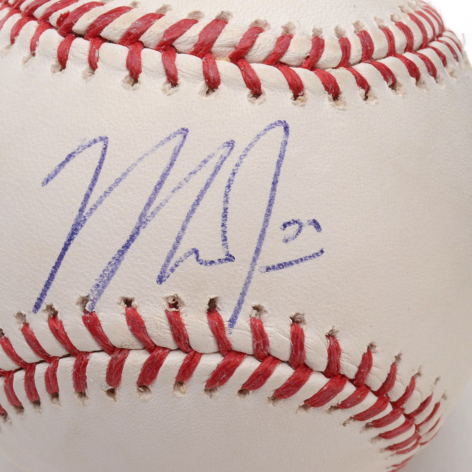 Mike Trout Signed Baseball COA EBTH