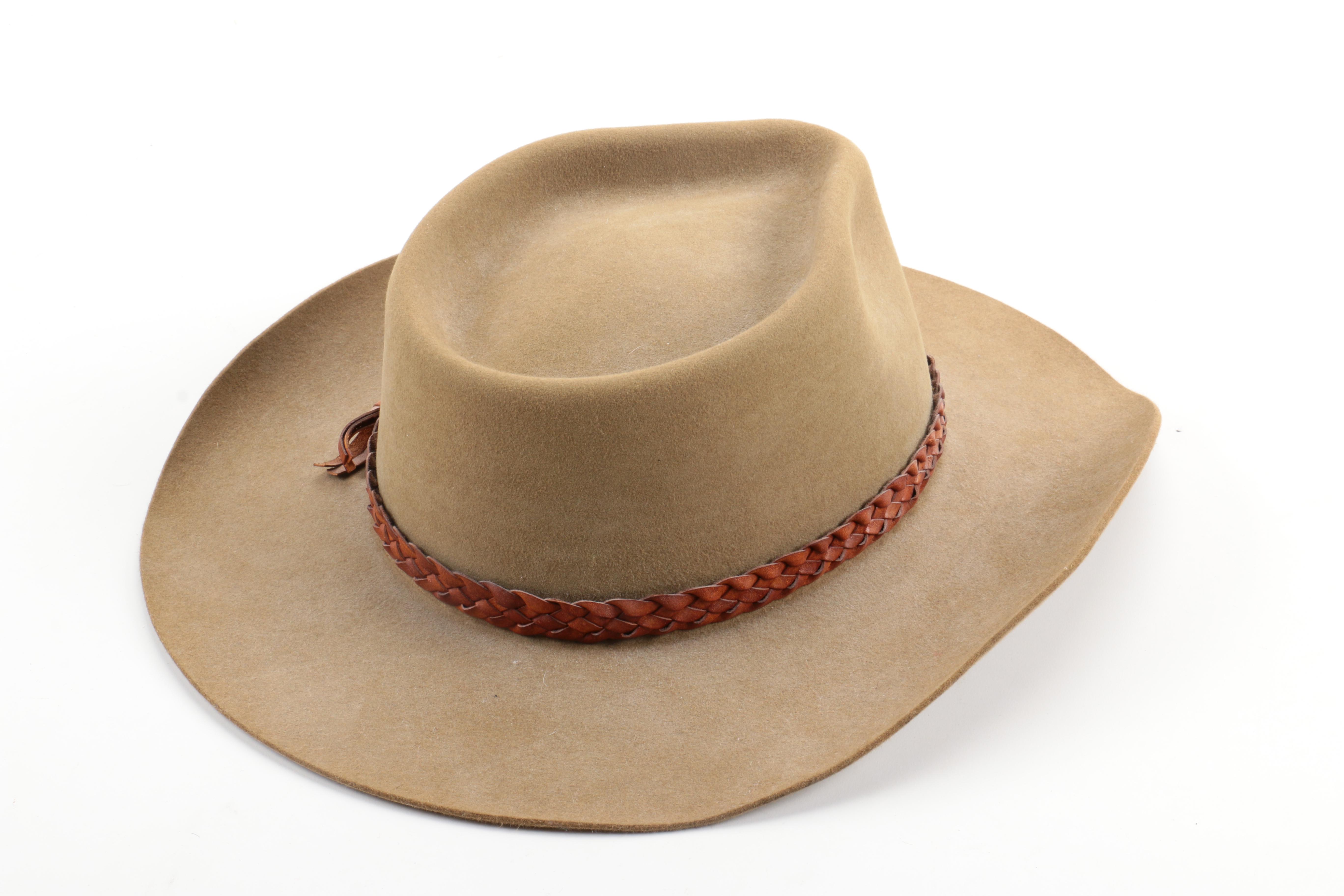 Tony Lama Cowboy Hat and Akubra Outback Hat EBTH