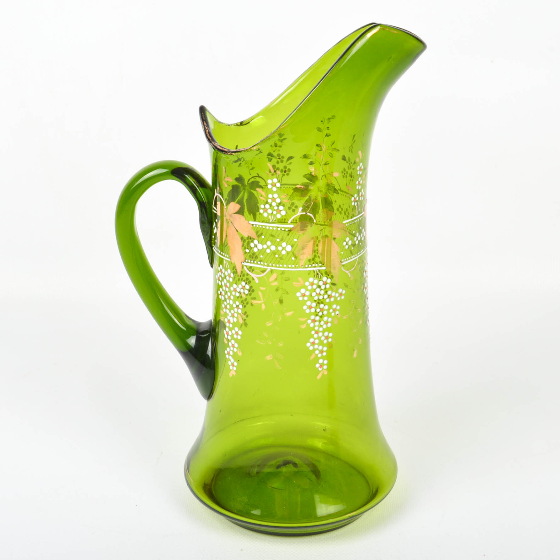 Green Glass Lemonade Set EBTH