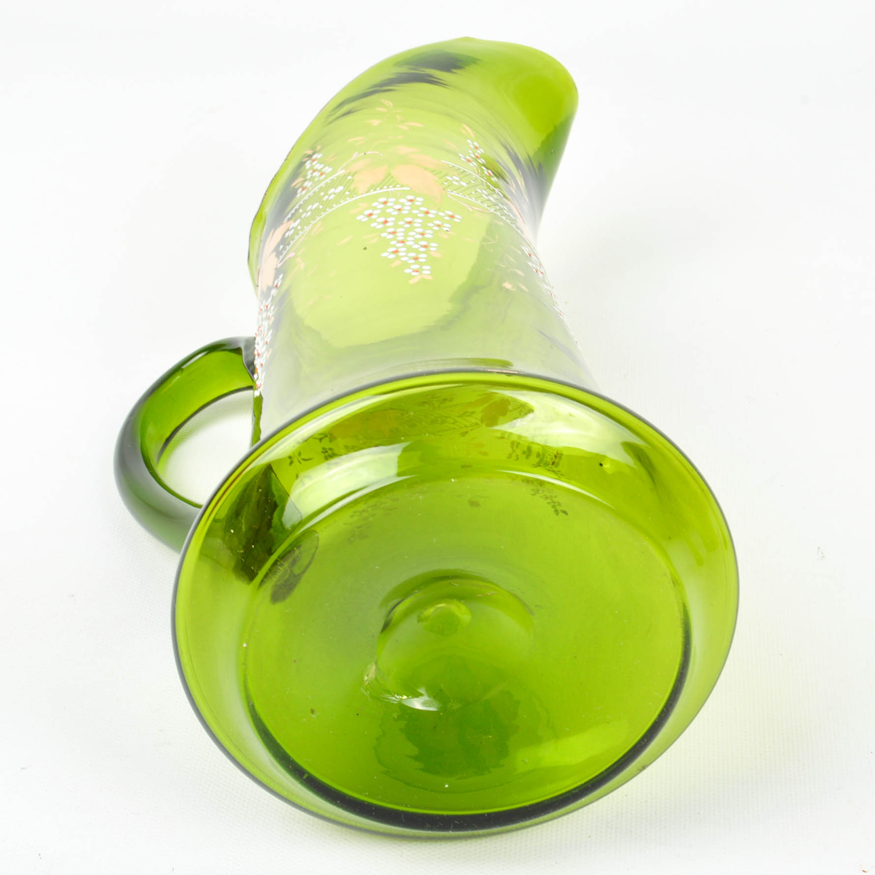 Green Glass Lemonade Set EBTH