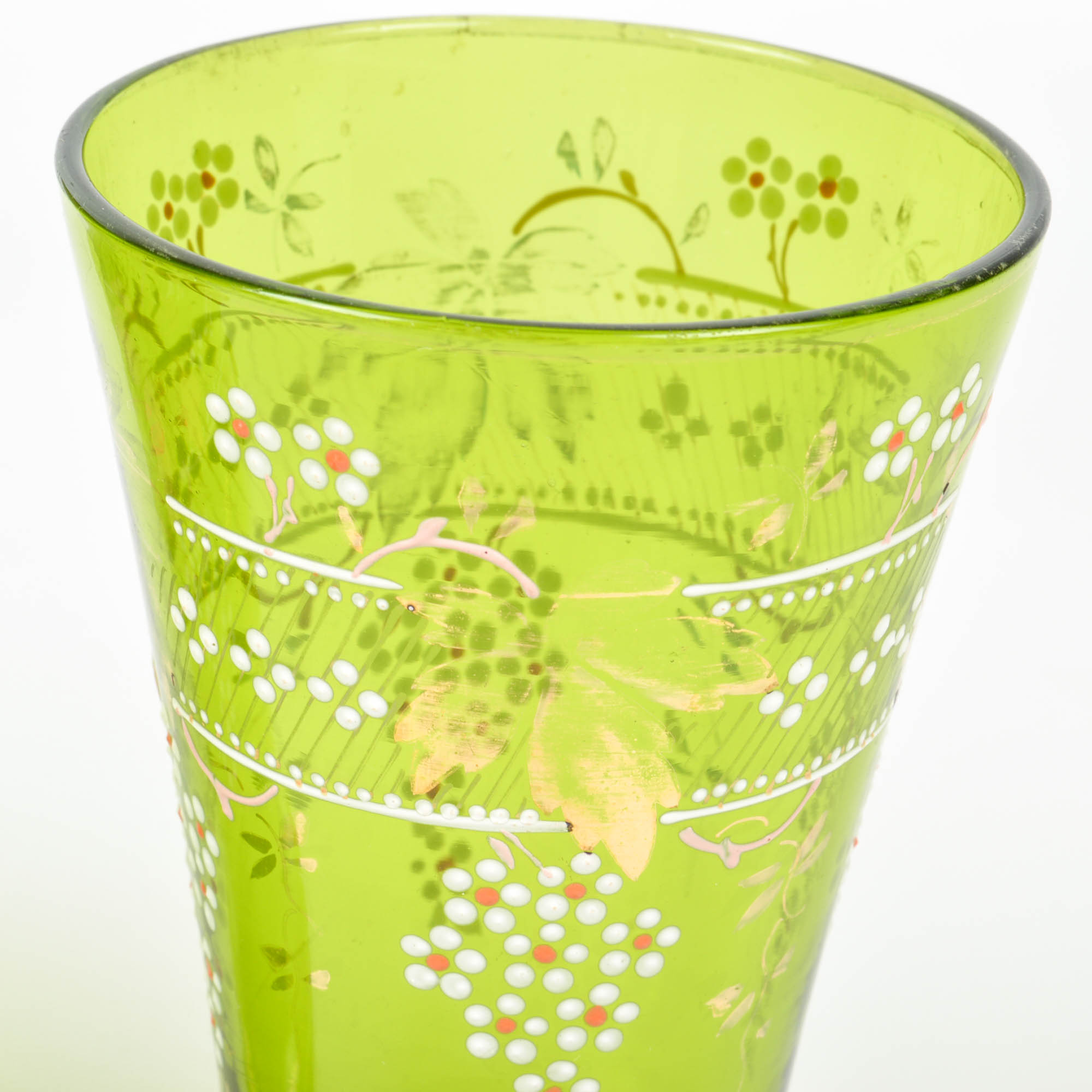 Green Glass Lemonade Set EBTH