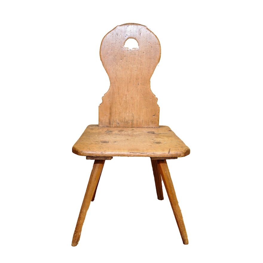Vintage Pennsylvania Dutch Style Chair Ebth