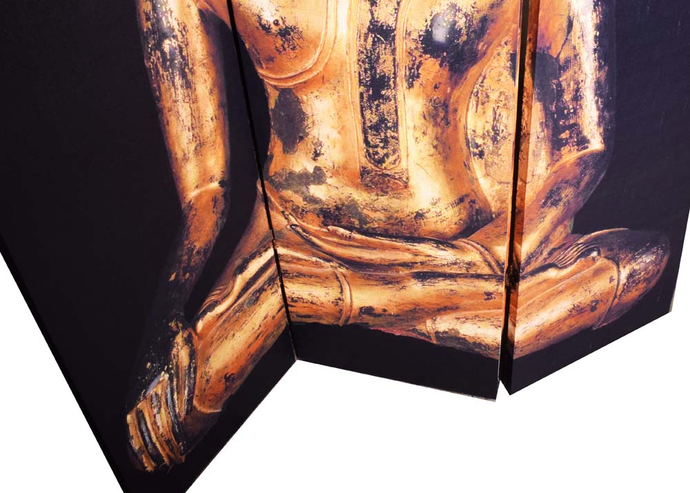 Canvas Thai Buddha Room Divider EBTH