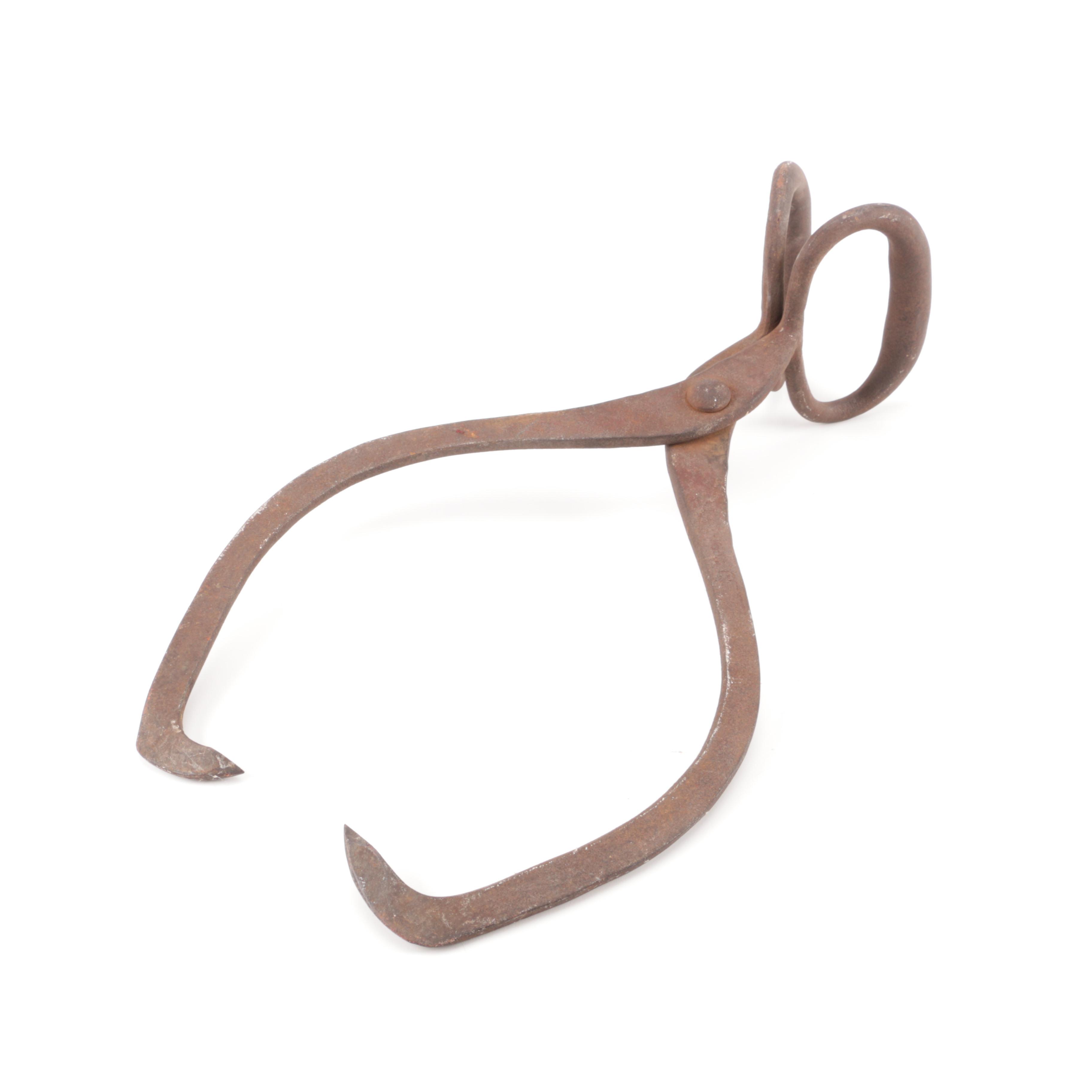 Gifford Wood Co. Cast Iron Tongs EBTH