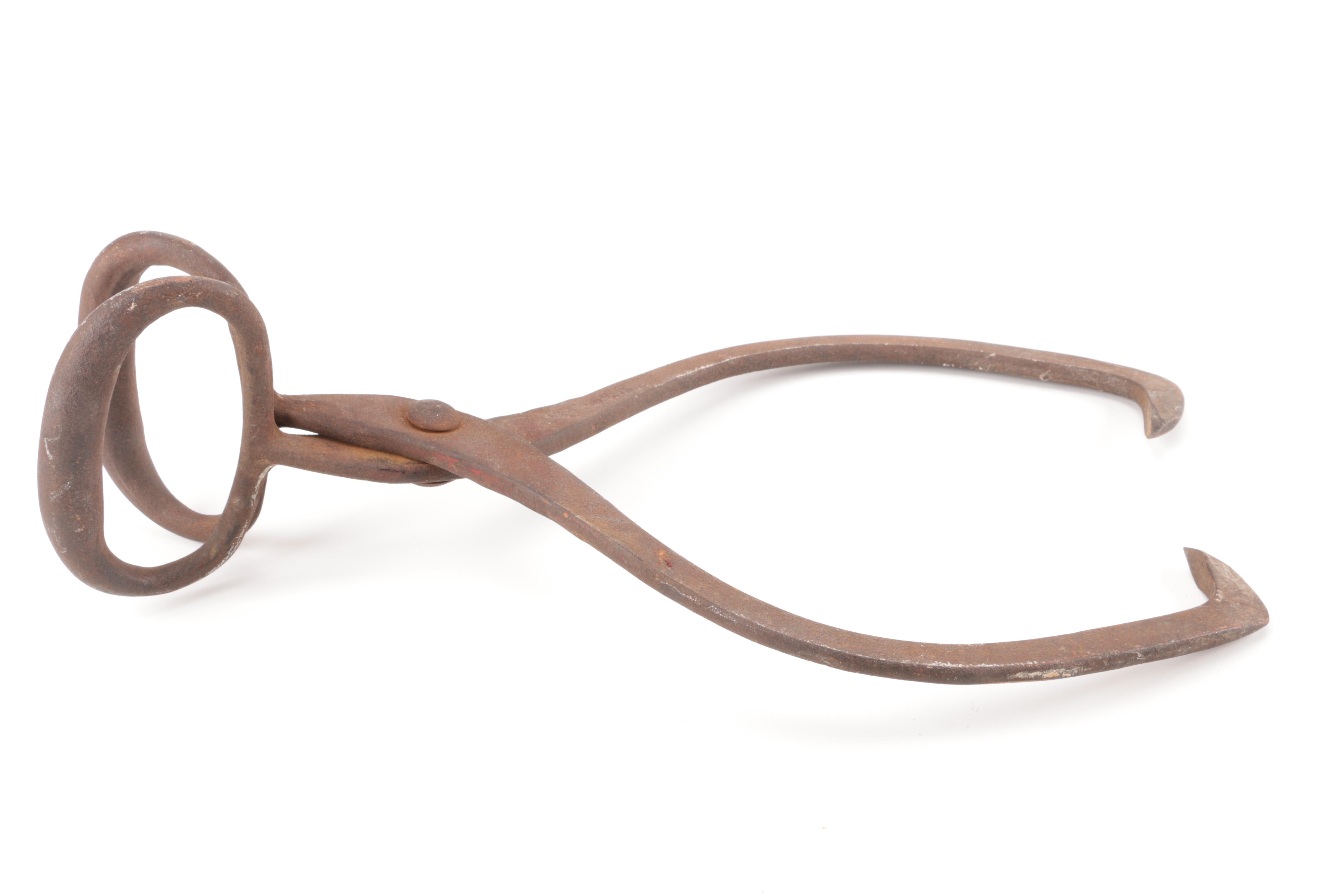 Gifford Wood Co. Cast Iron Tongs EBTH