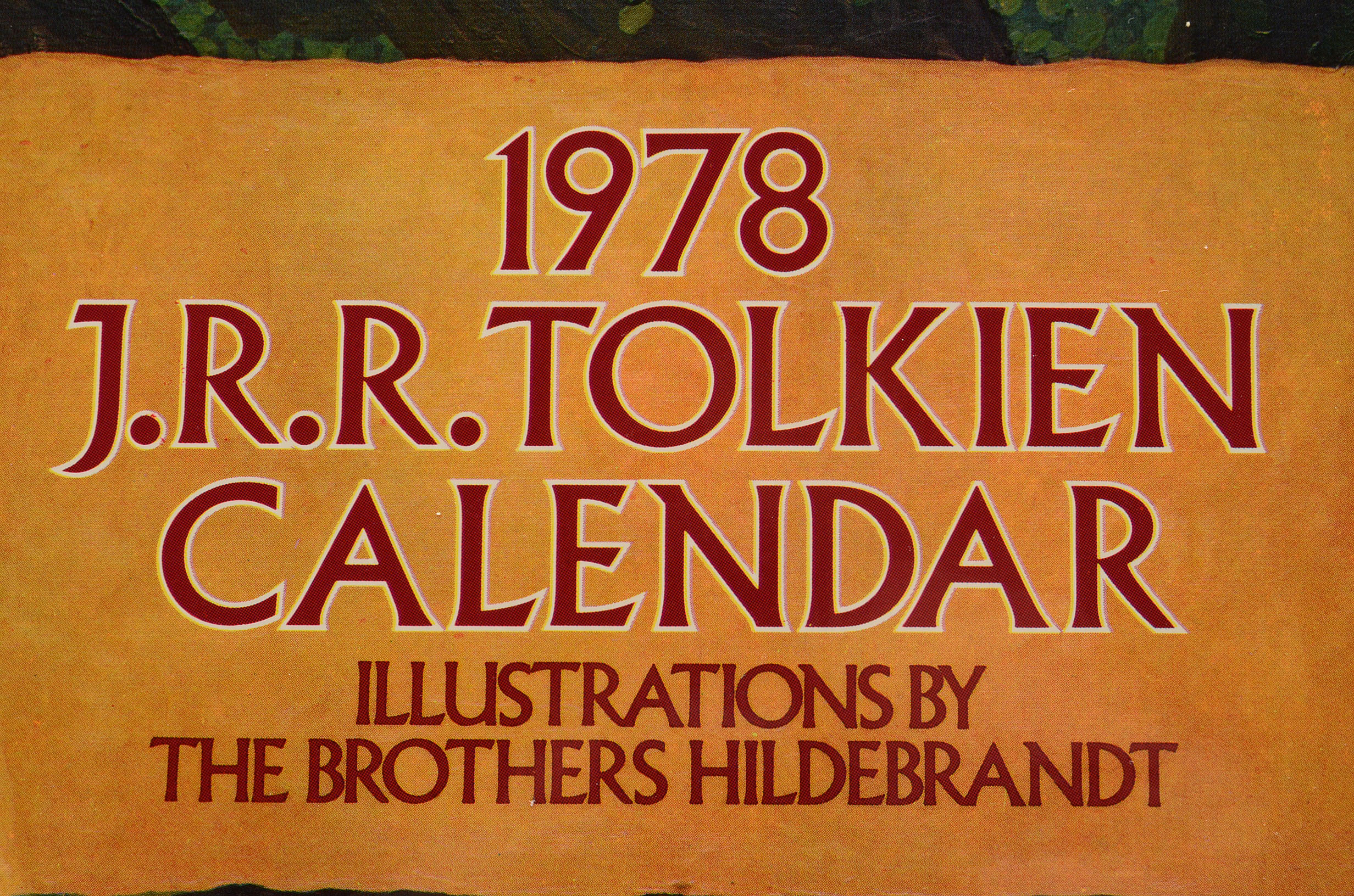 1978 J.R.R. Tolkien Calendar Illustrated By Brothers Hildebrandt EBTH