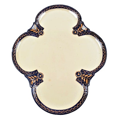 Henroit Quimper Faience Serving Platter Henroit Quimper Faience Serving Platter