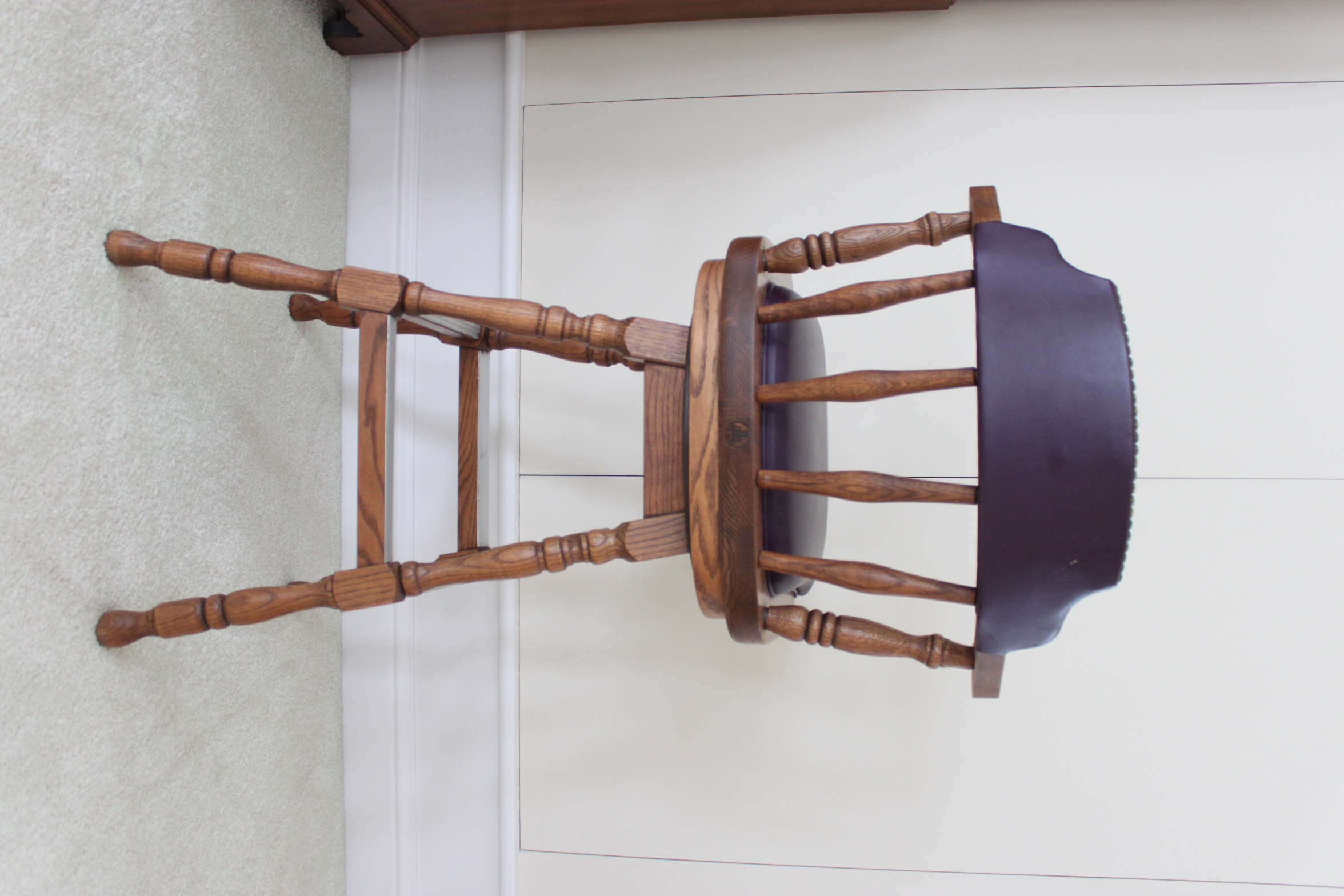 Vintage Oak Bar Stools by Buckstaff EBTH