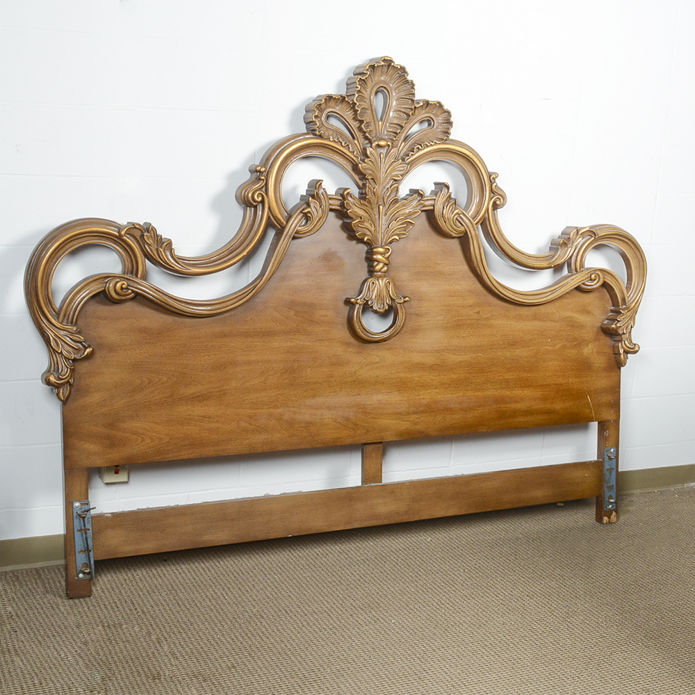 Vintage French Provincial Style King Size Headboard By The Hoke   DSC 0201 