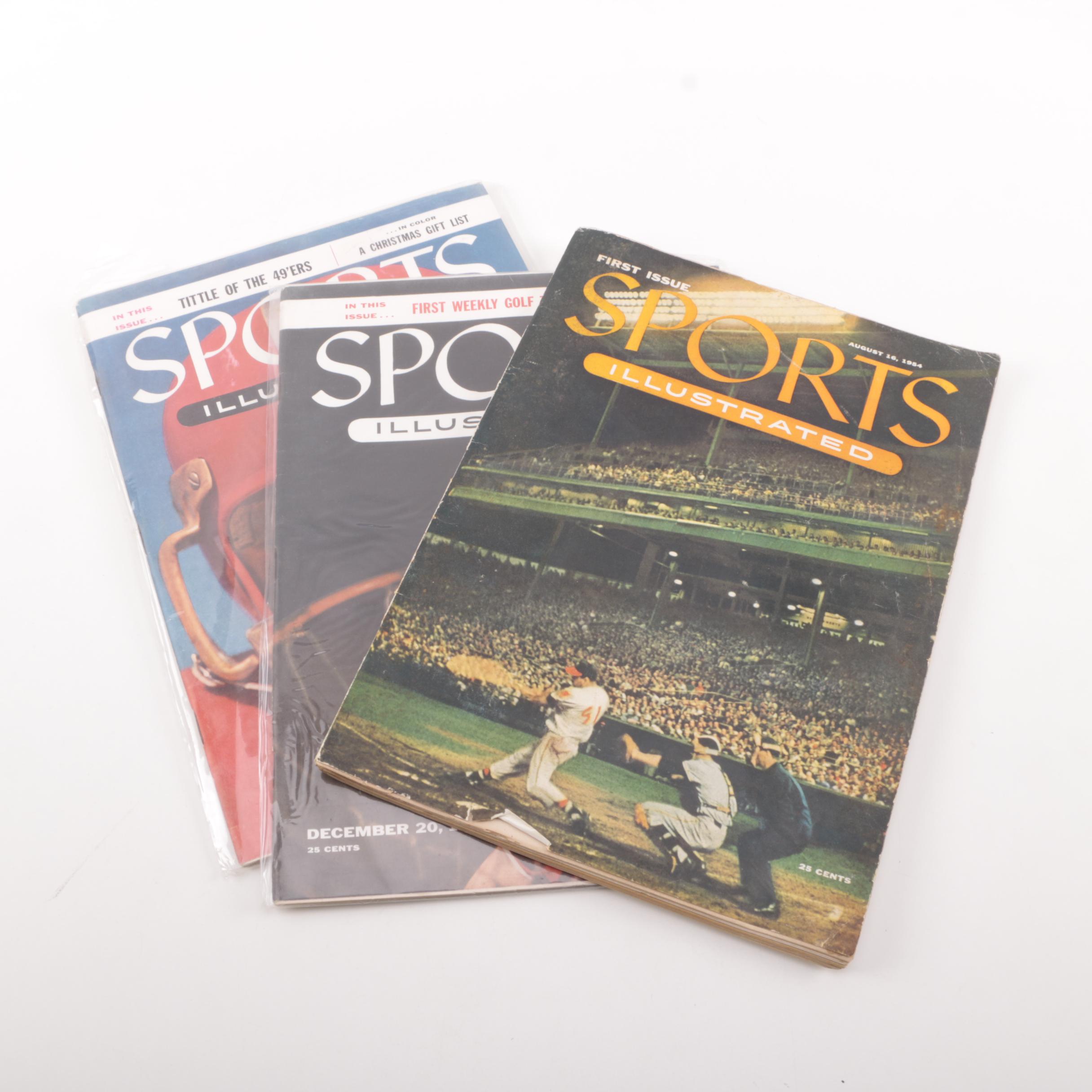 1954 "Sports Illustrated" Magazines Including First Issue EBTH