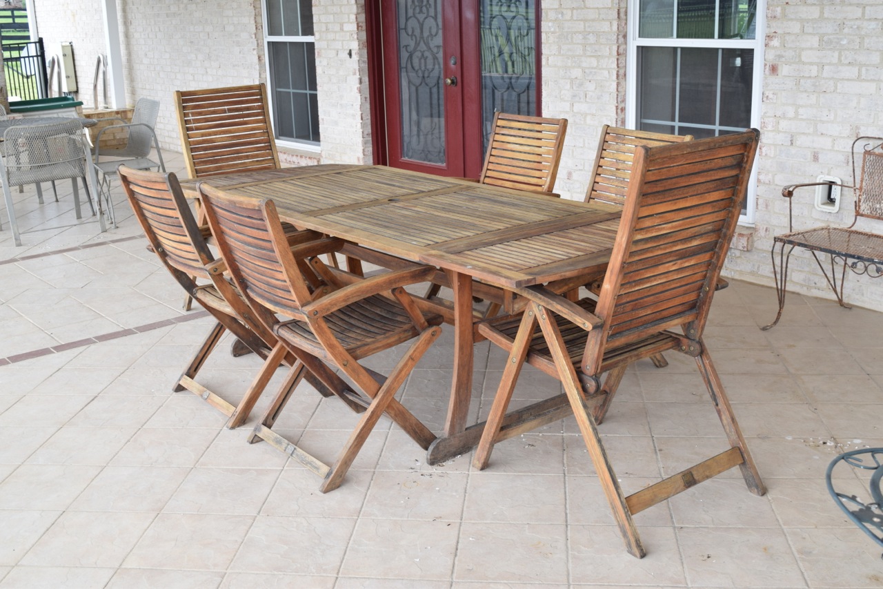 Teak Patio Dining Set by Jutlandia EBTH