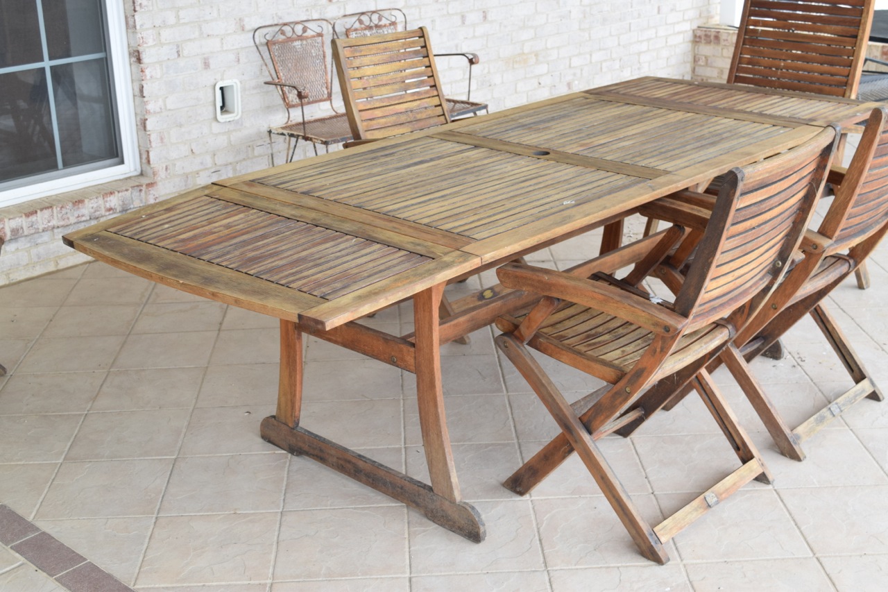 Teak Patio Dining Set by Jutlandia EBTH