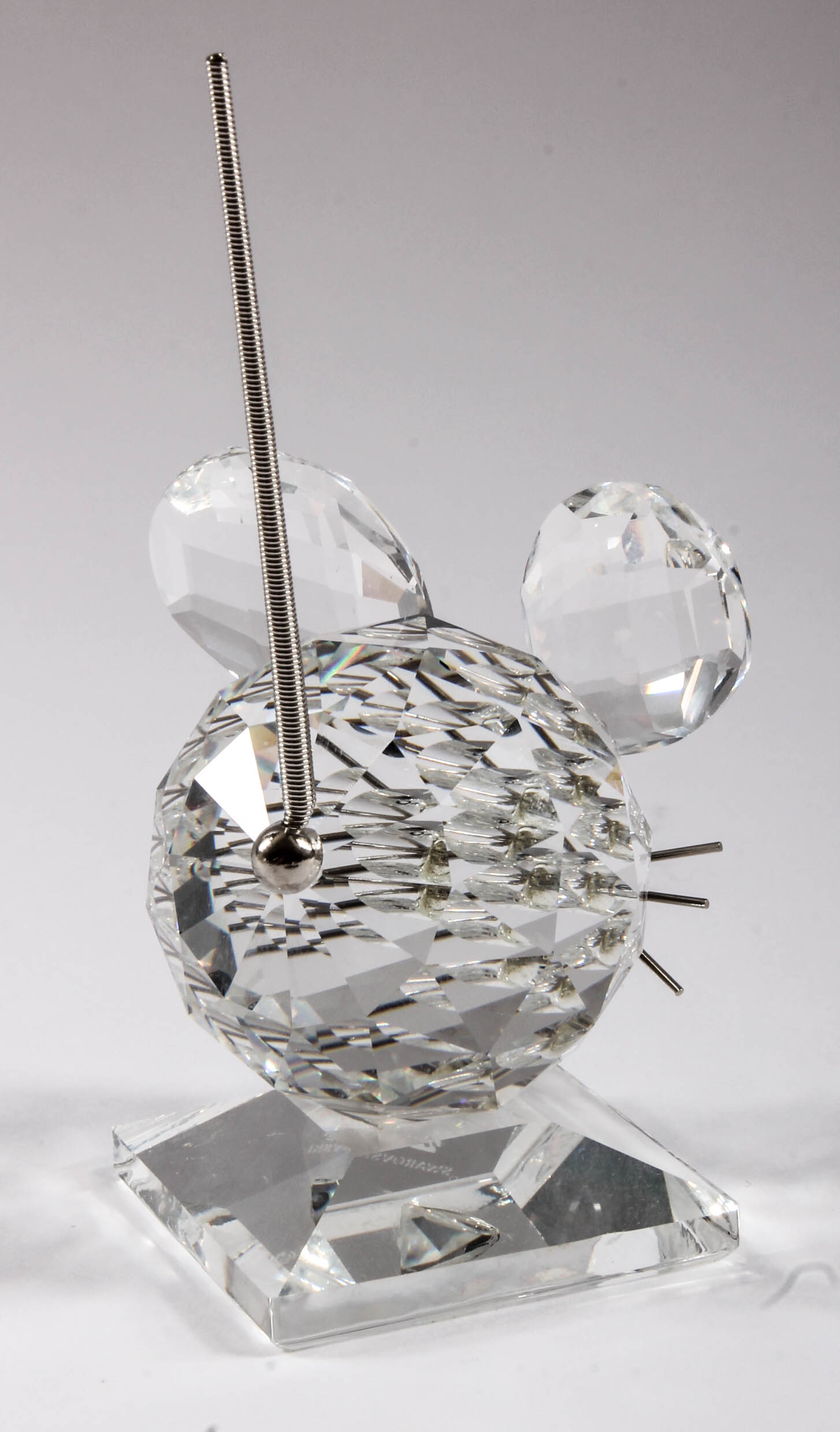 Swarovski Crystal Mouse Figurines with Display Stand EBTH