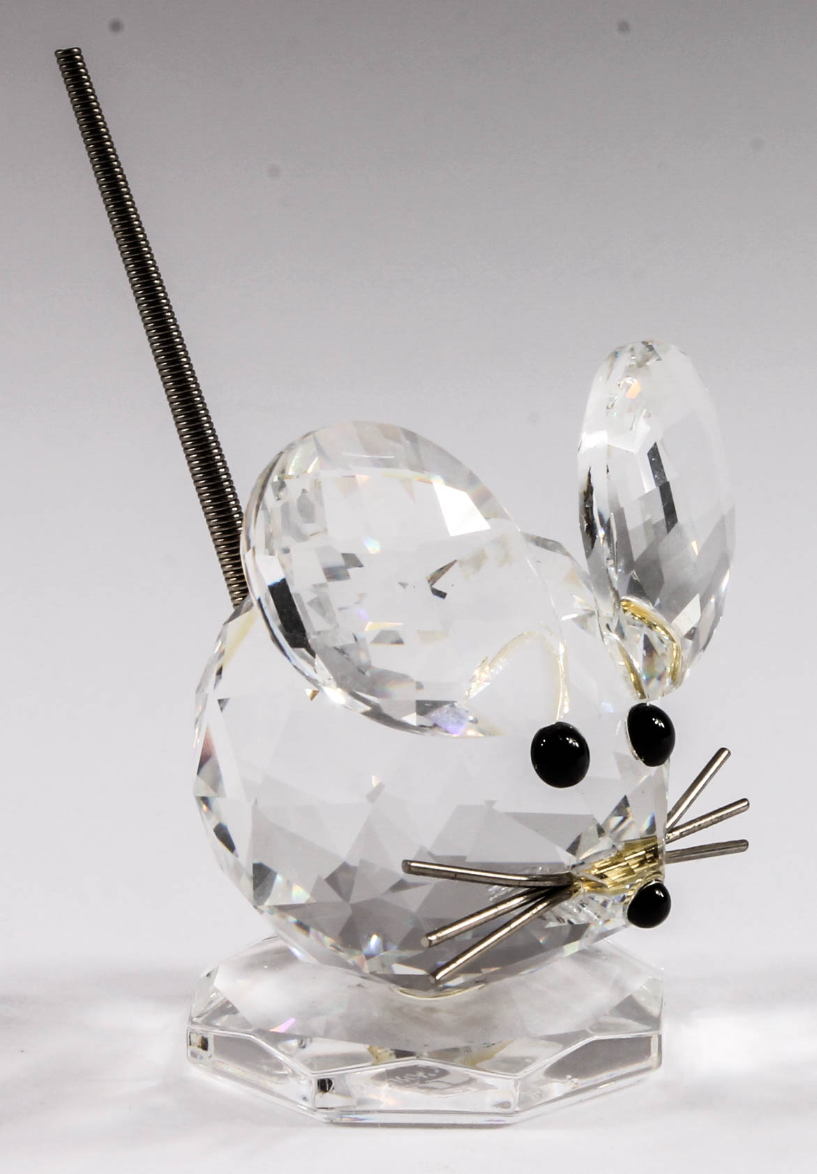 Swarovski Crystal Mouse Figurines with Display Stand EBTH