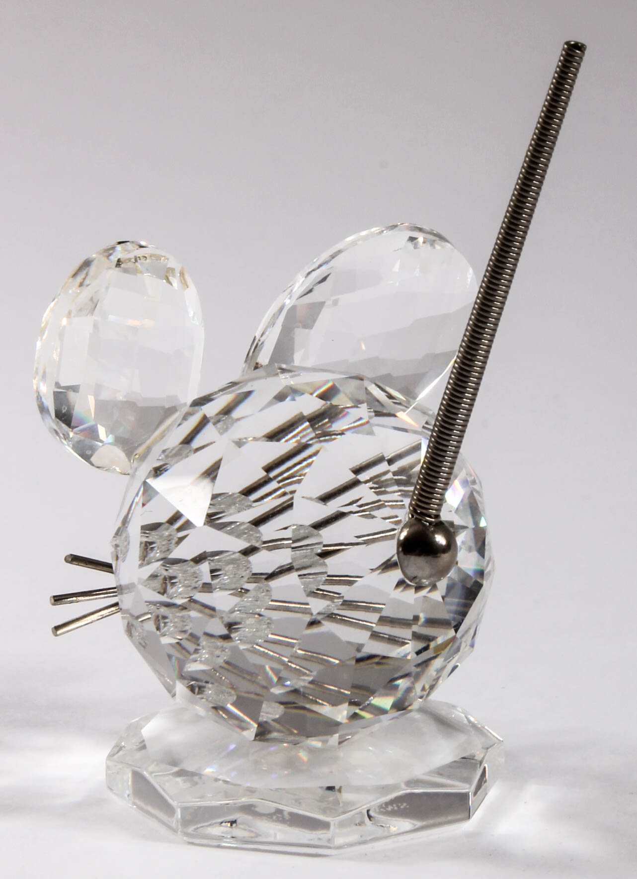 Swarovski Crystal Mouse Figurines with Display Stand EBTH