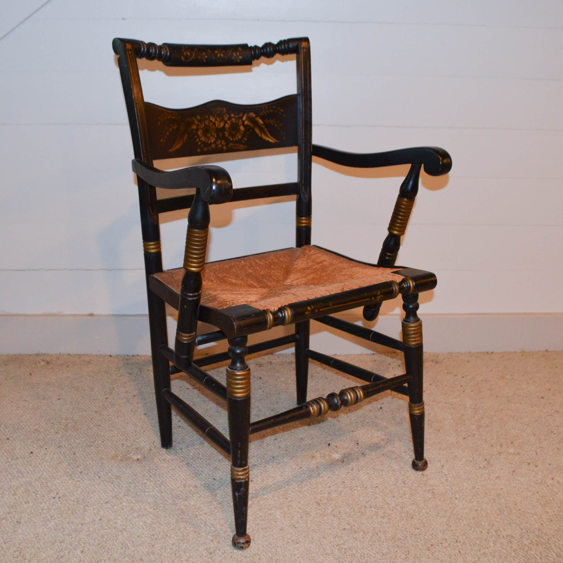 Vintage Hitchcock Style Arm Chair EBTH