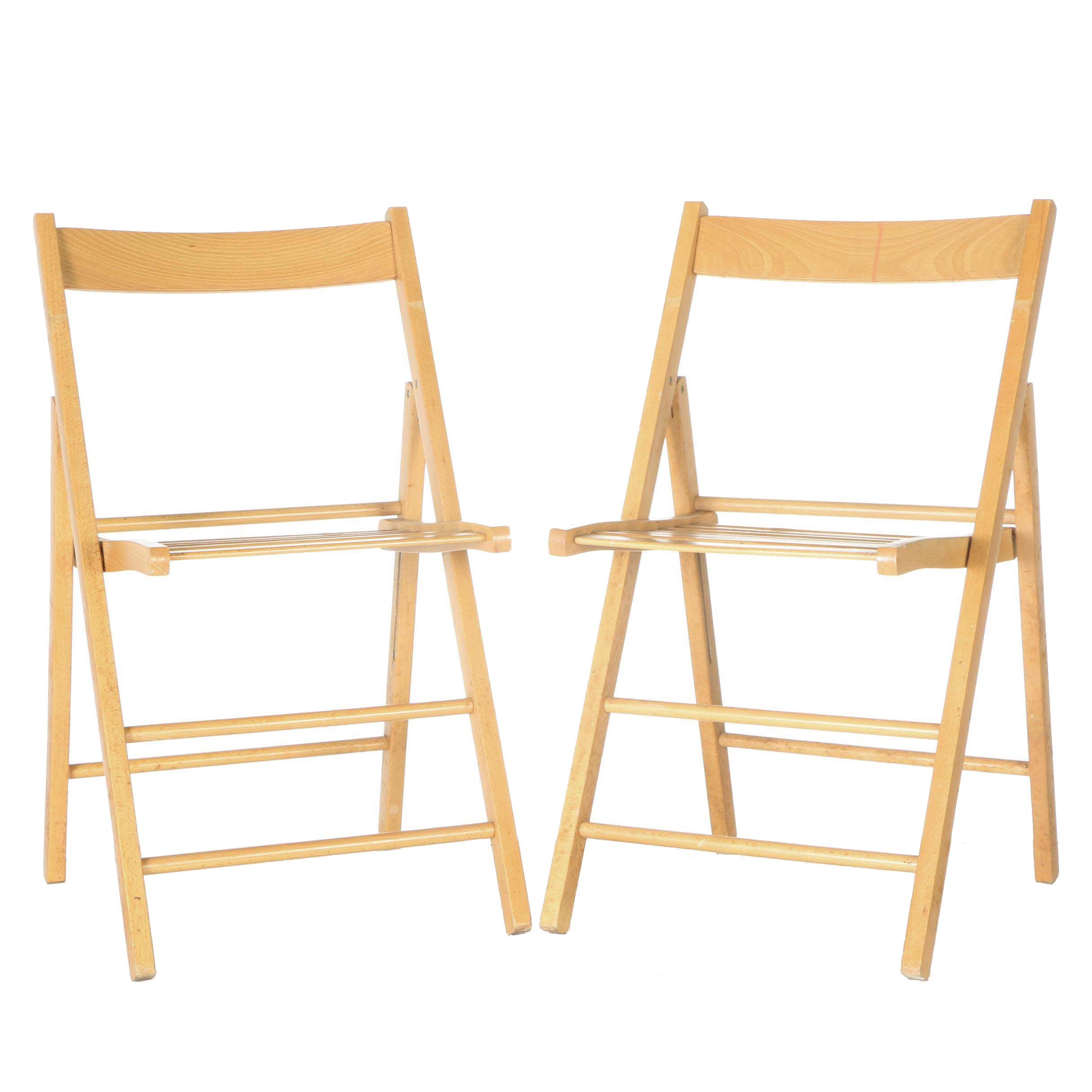 Outdoor Wooden Folding Chairs EBTH