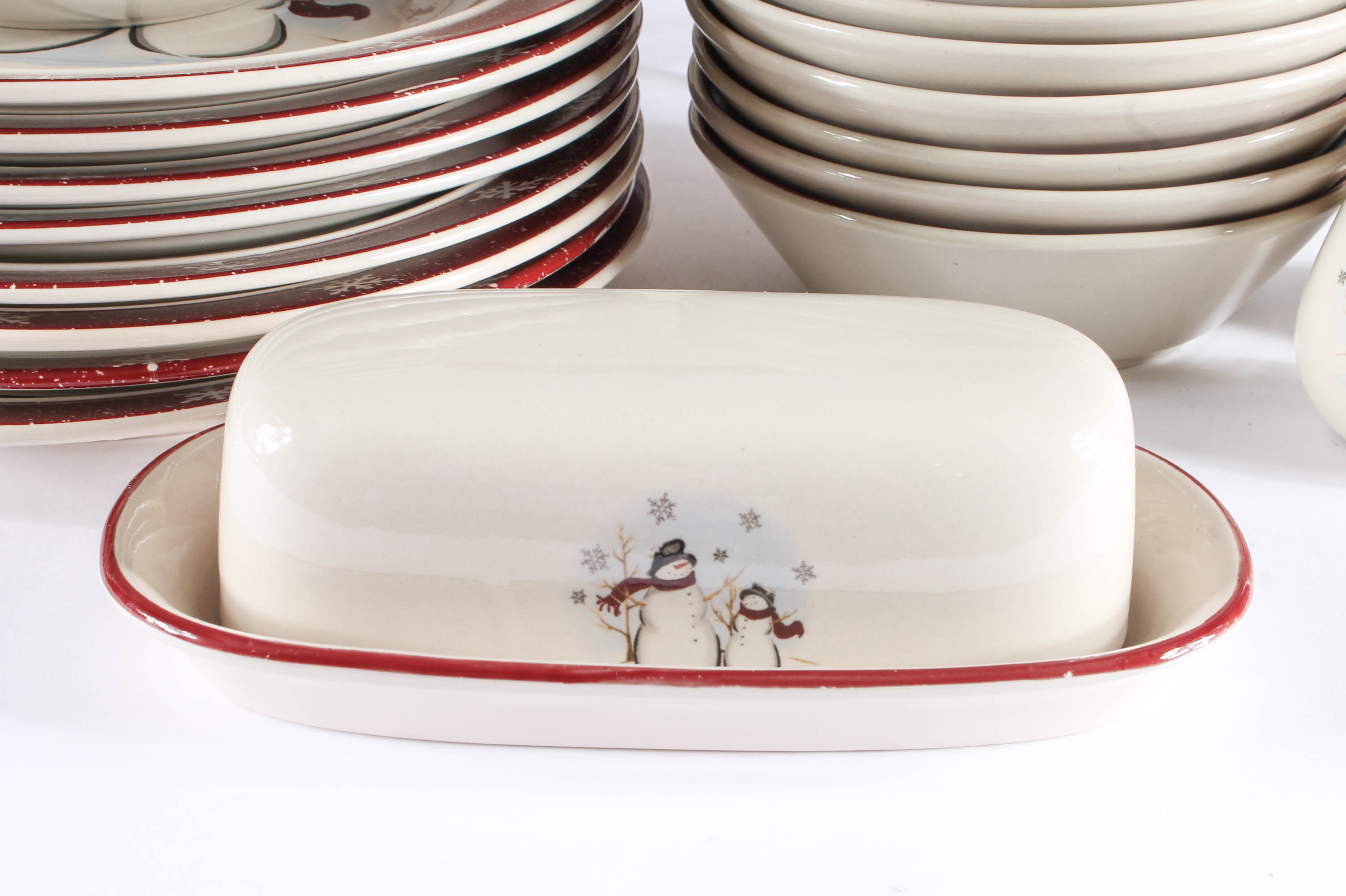 Collection of Stoneware "Royal Seasons" Christmas Dishes EBTH